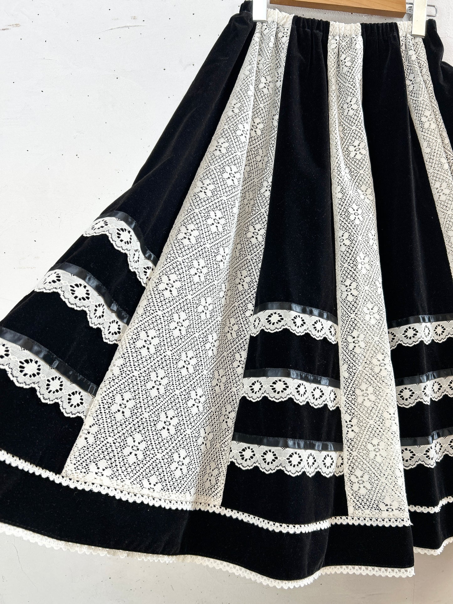 ’70s Velour Skirt 〜carefree fashions〜 [I30154]