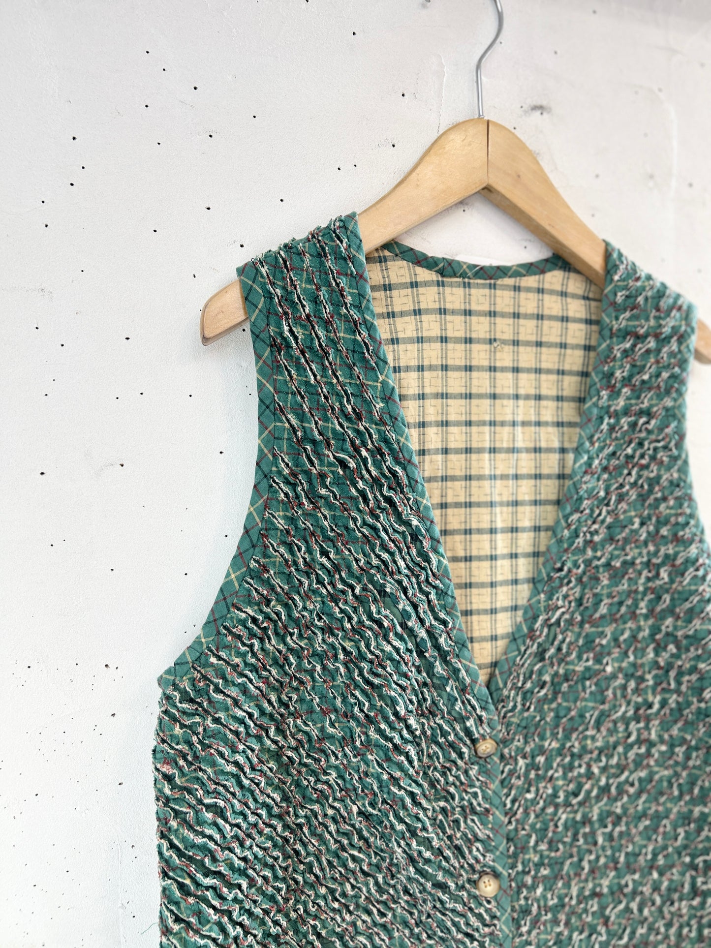 Vintage Slash Quilt Vest [C31812]