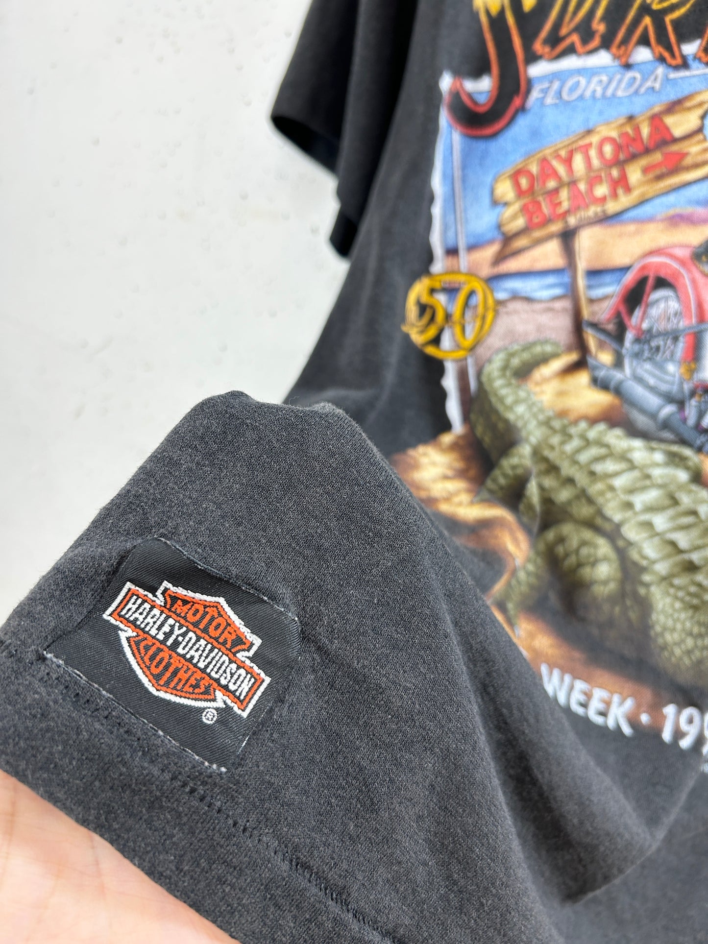 '90s Vintage T-Shirt 3D EMBLEM〜Harley Davidson〜 [G32987]
