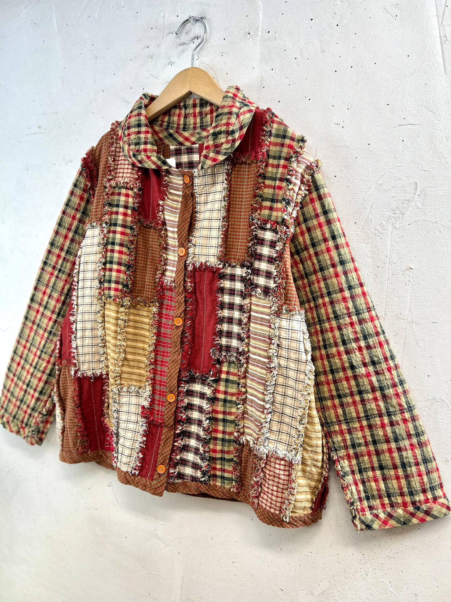 Vintage Patchwork Quilt Jacket  [L31073]