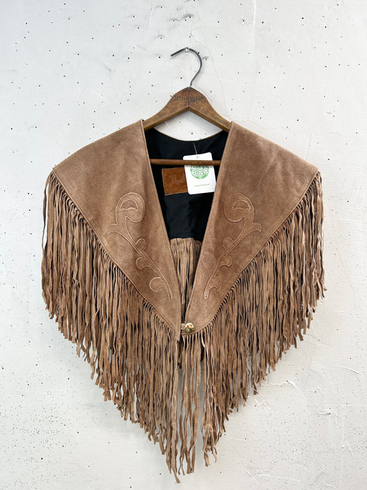 Vintage Leather Detachable Collar [A31274]