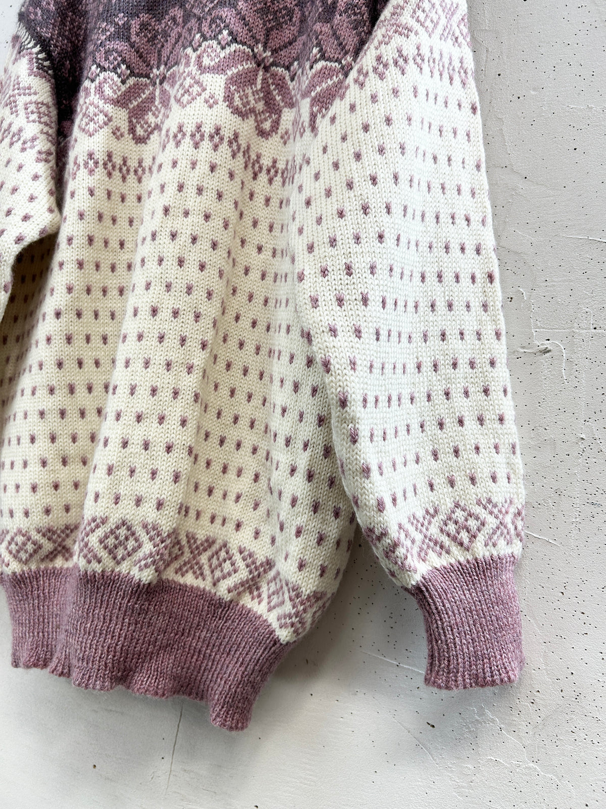 Vintage Nordic Knit Cardigan  MADE IN NORWAY [J34339]