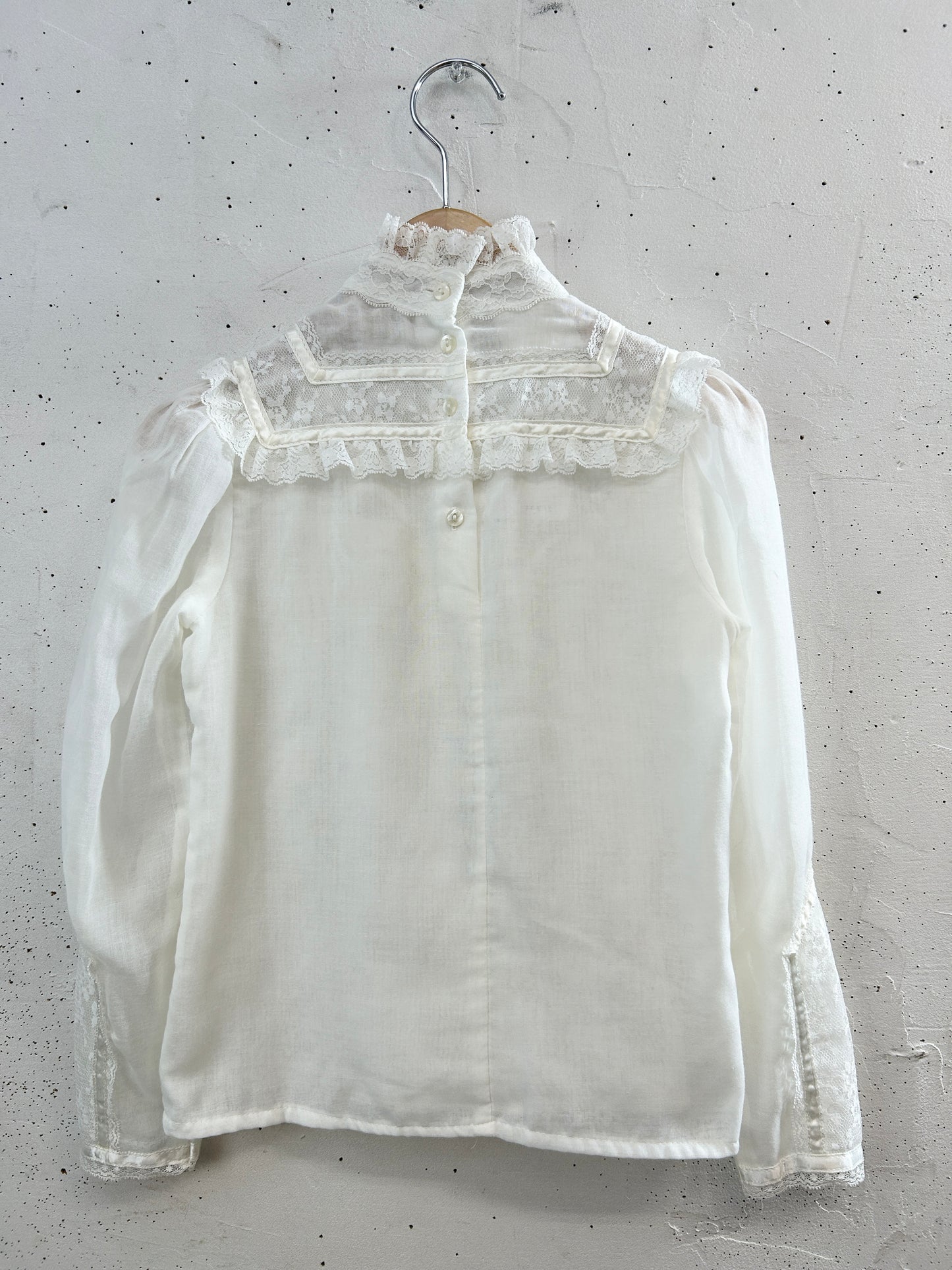 Vintage White Blouse 〜GUNNE SAX Kids〜 [G33265]
