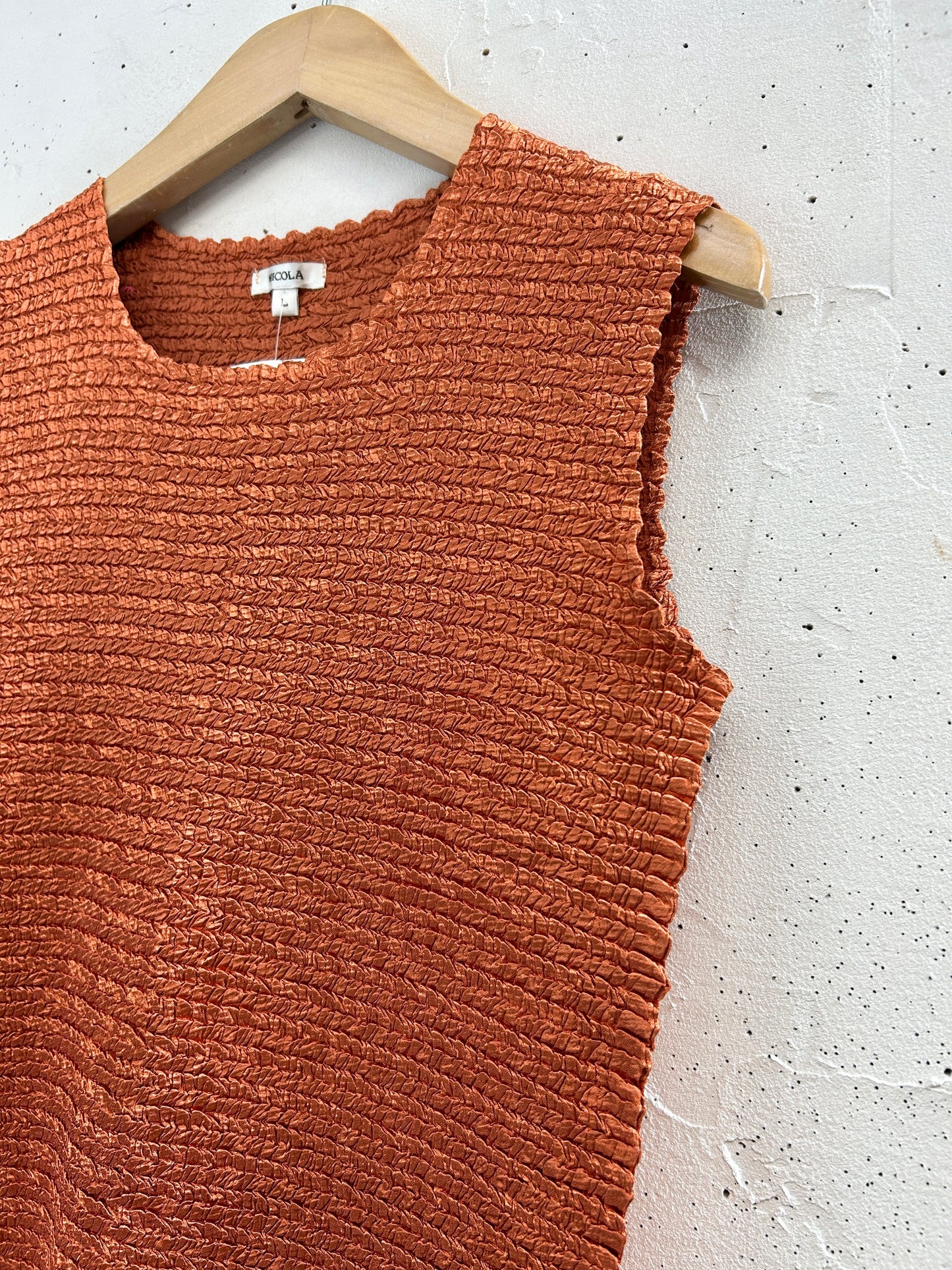 Vintage Pleats Tops [G33060]
