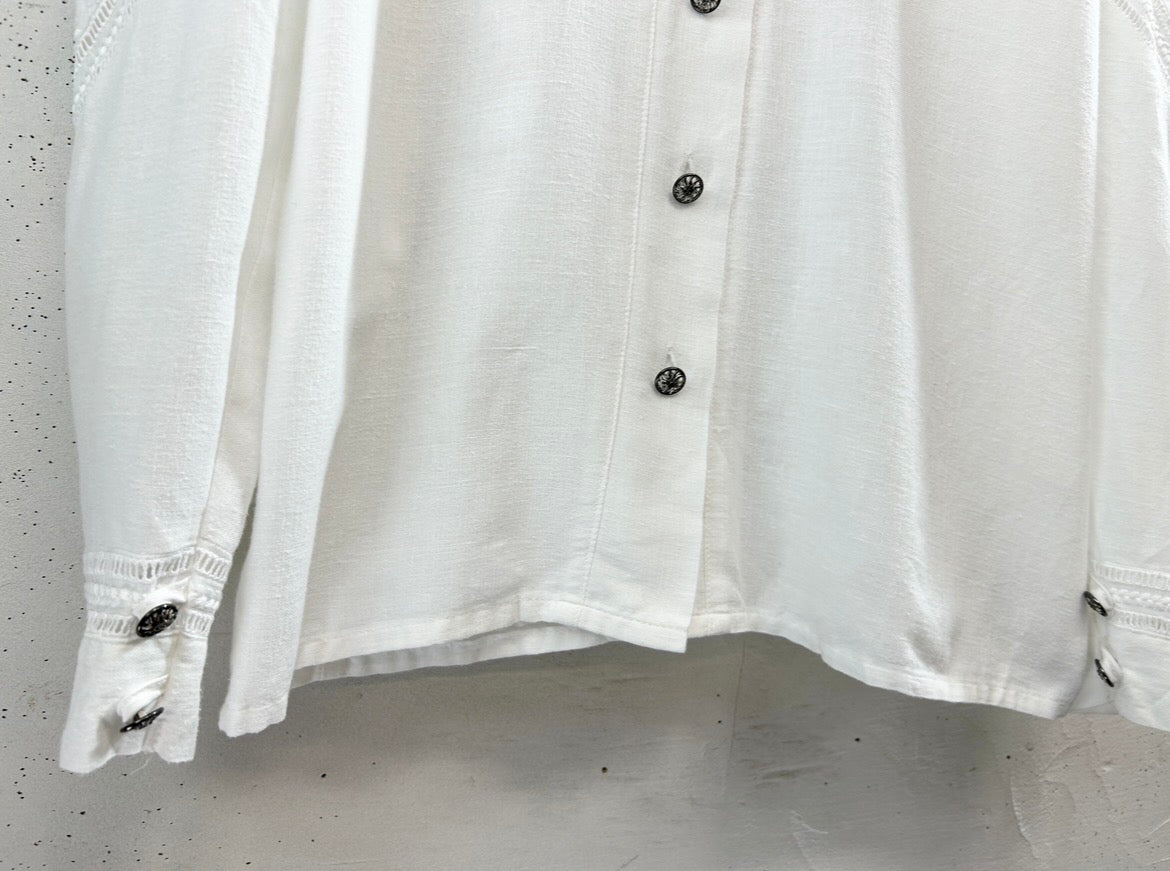 Vintage Tyrol White Blouse [D32079]
