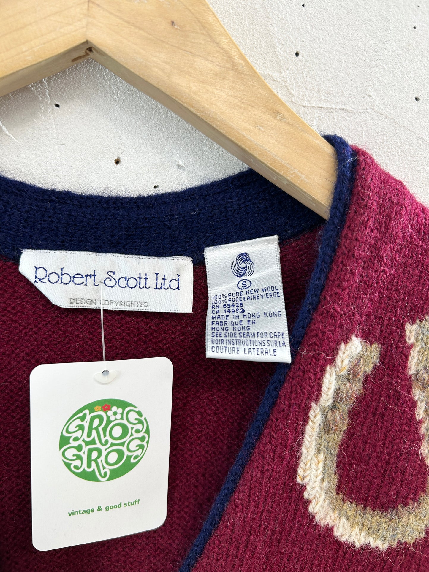 Vintage Knit Vest [B31484]