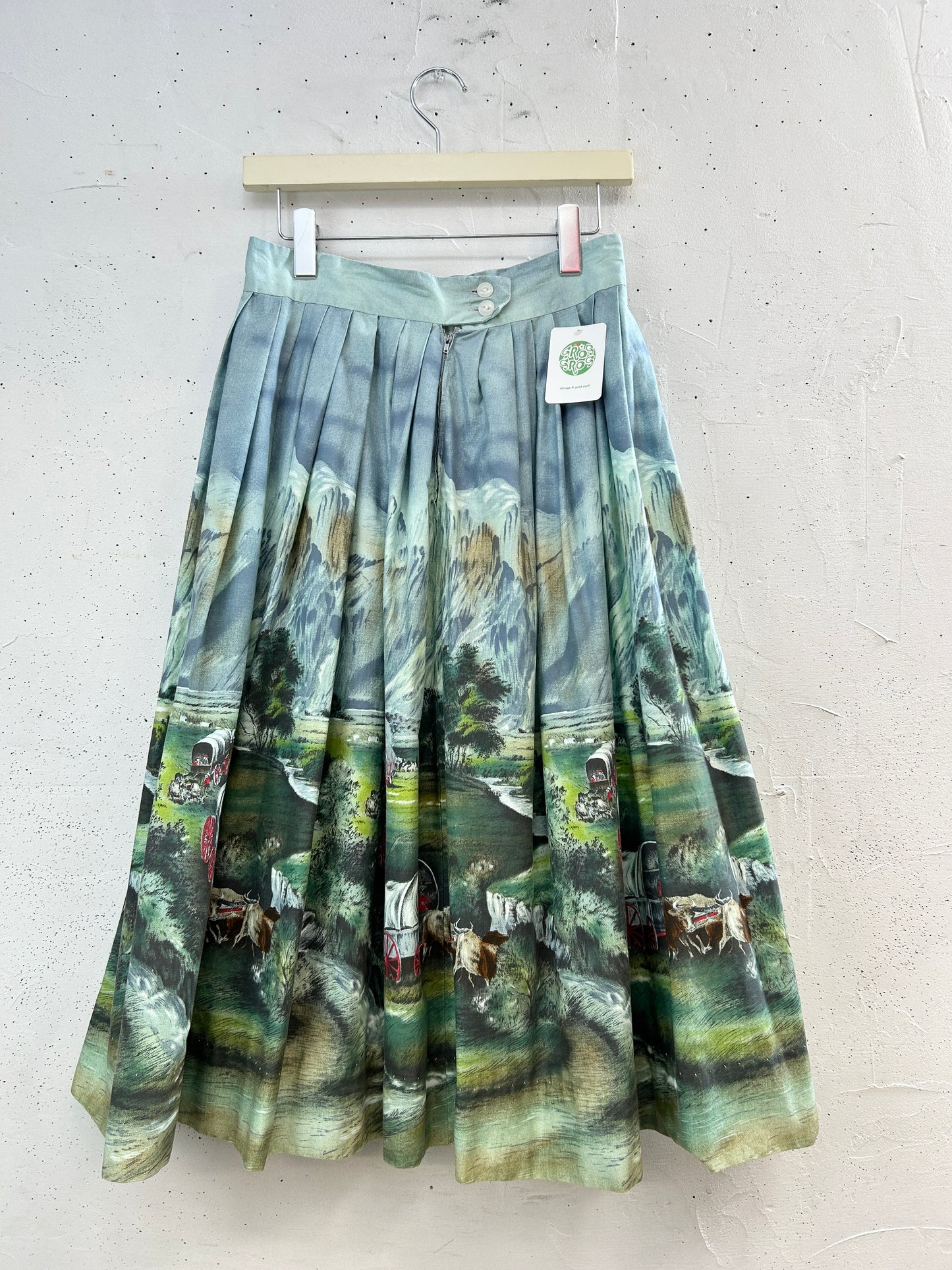 '50s Vintage End Pattern Skirt [G33175]