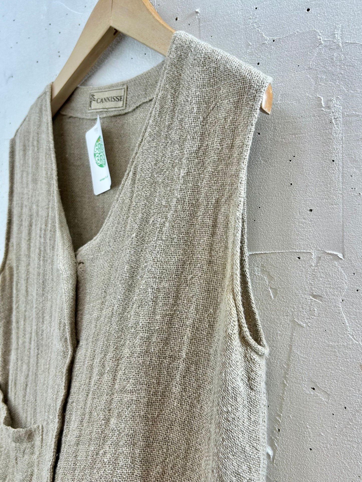 Vintage Linen Vest [G30754]