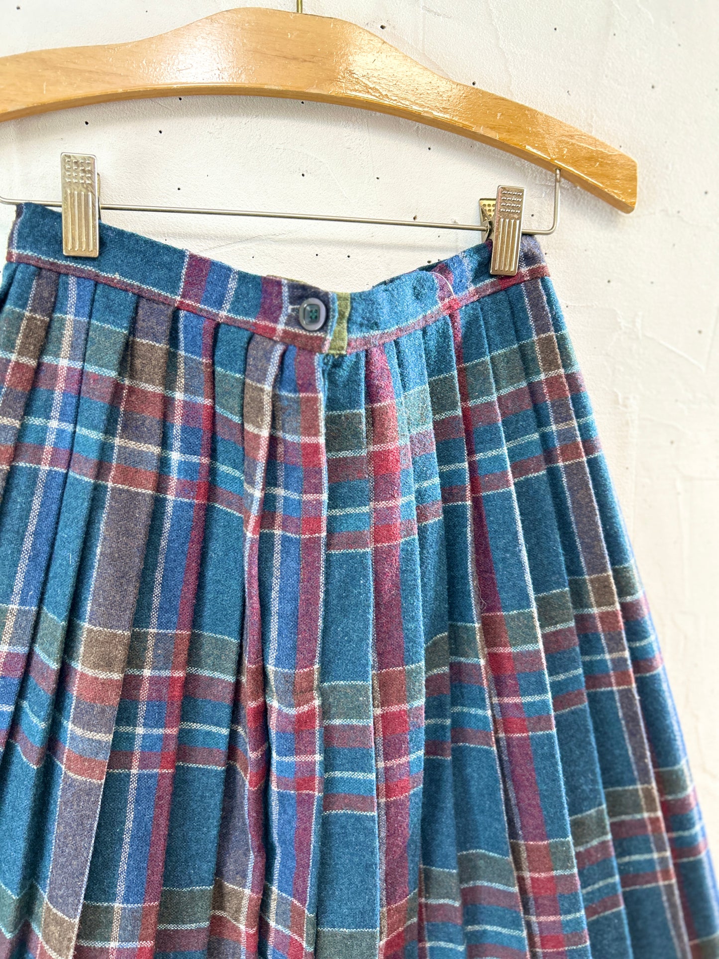 Vintage Plaid Skirt [K30768]