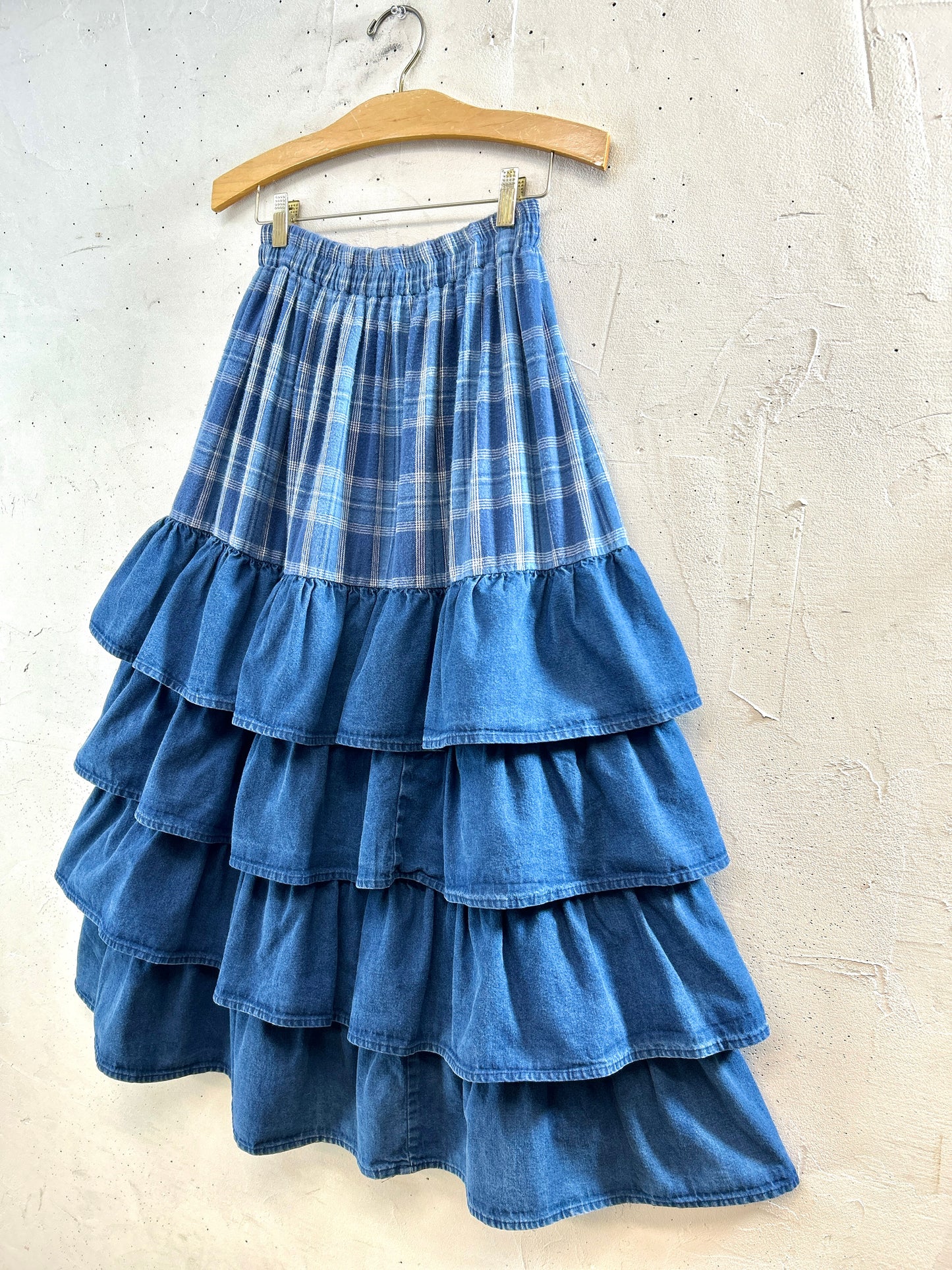 Vintage Denim Skirt MADE IN USA [K30777]