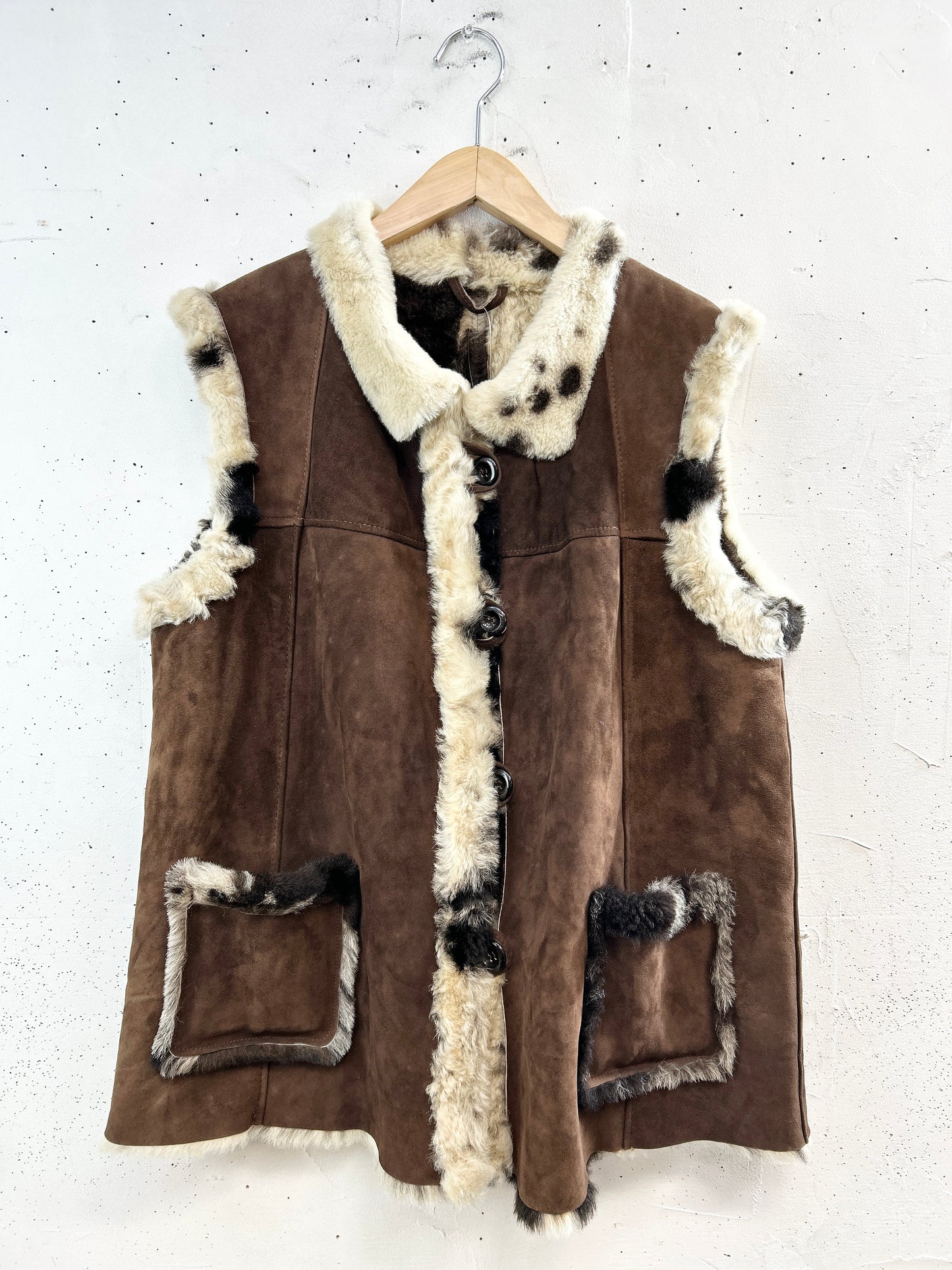 Vintage Mouton Vest [A31299]