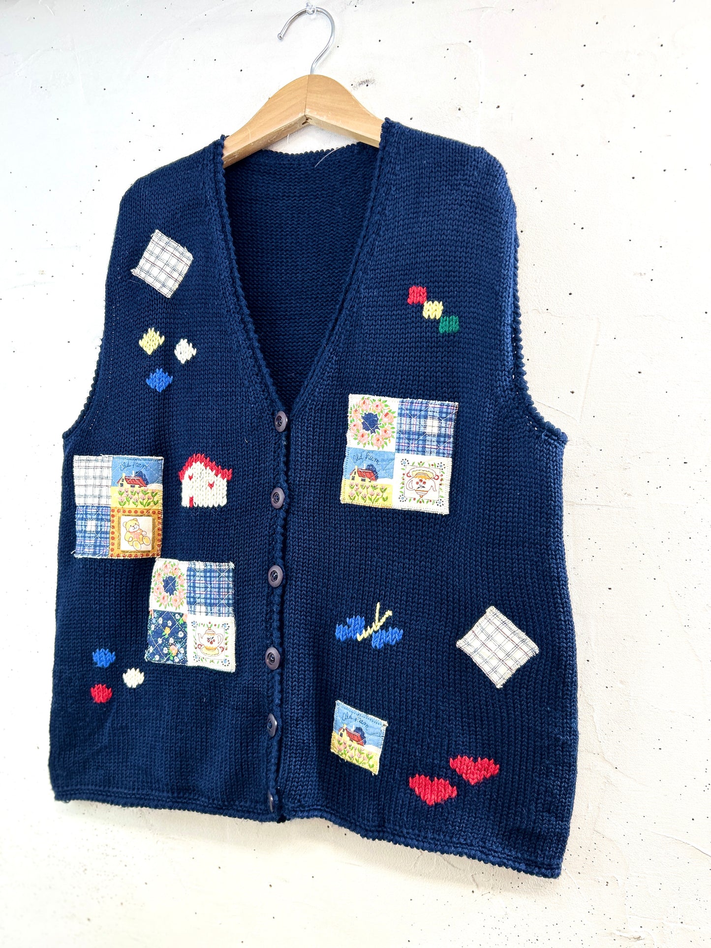 Vintage Knit Vest [B31554]