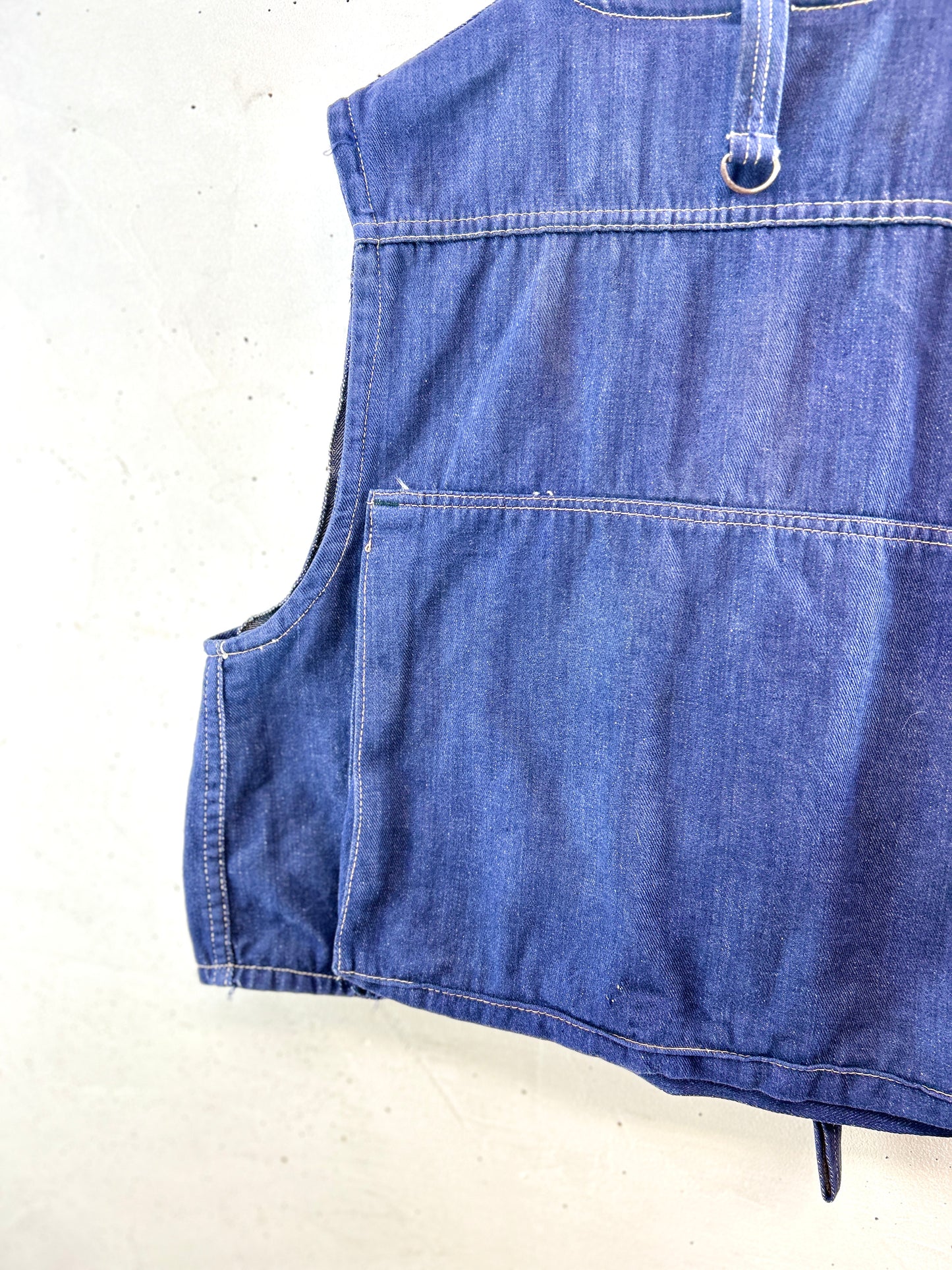 Vintage Denim Fishing Vest [K30742]