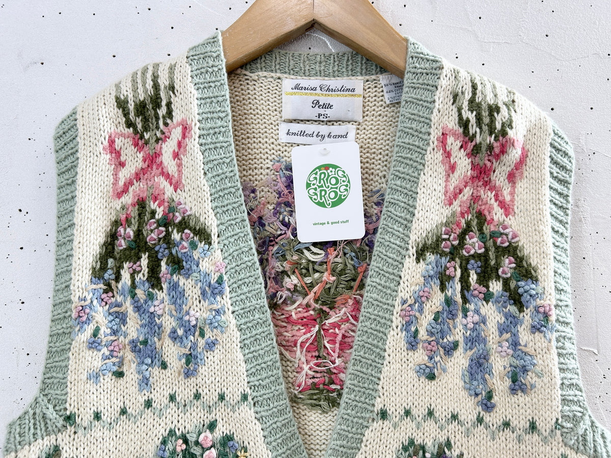 Vintage Knit Vest  [I33853]