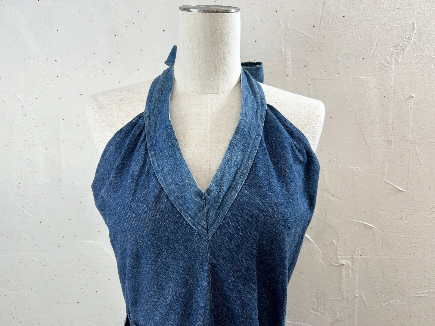 Vintage Dress '70s Denim [H30837]