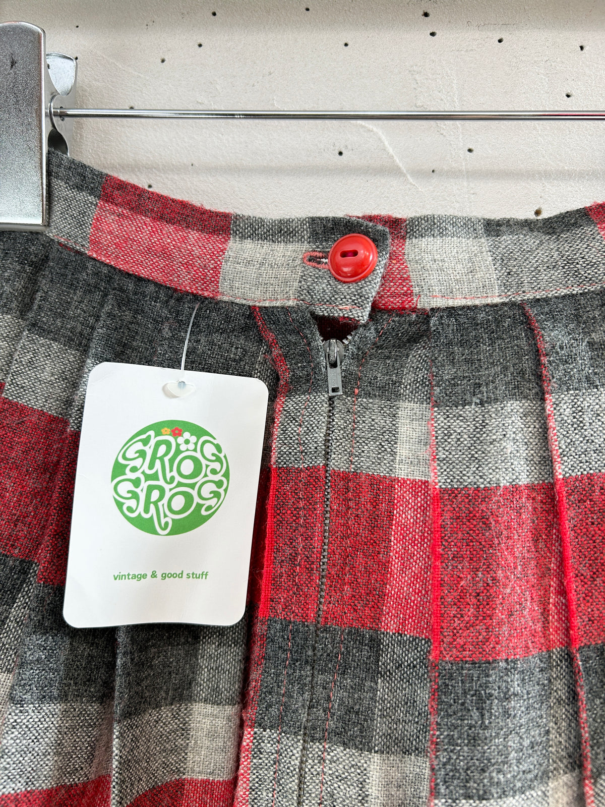 Vintage Plaid Skirt [J34053]