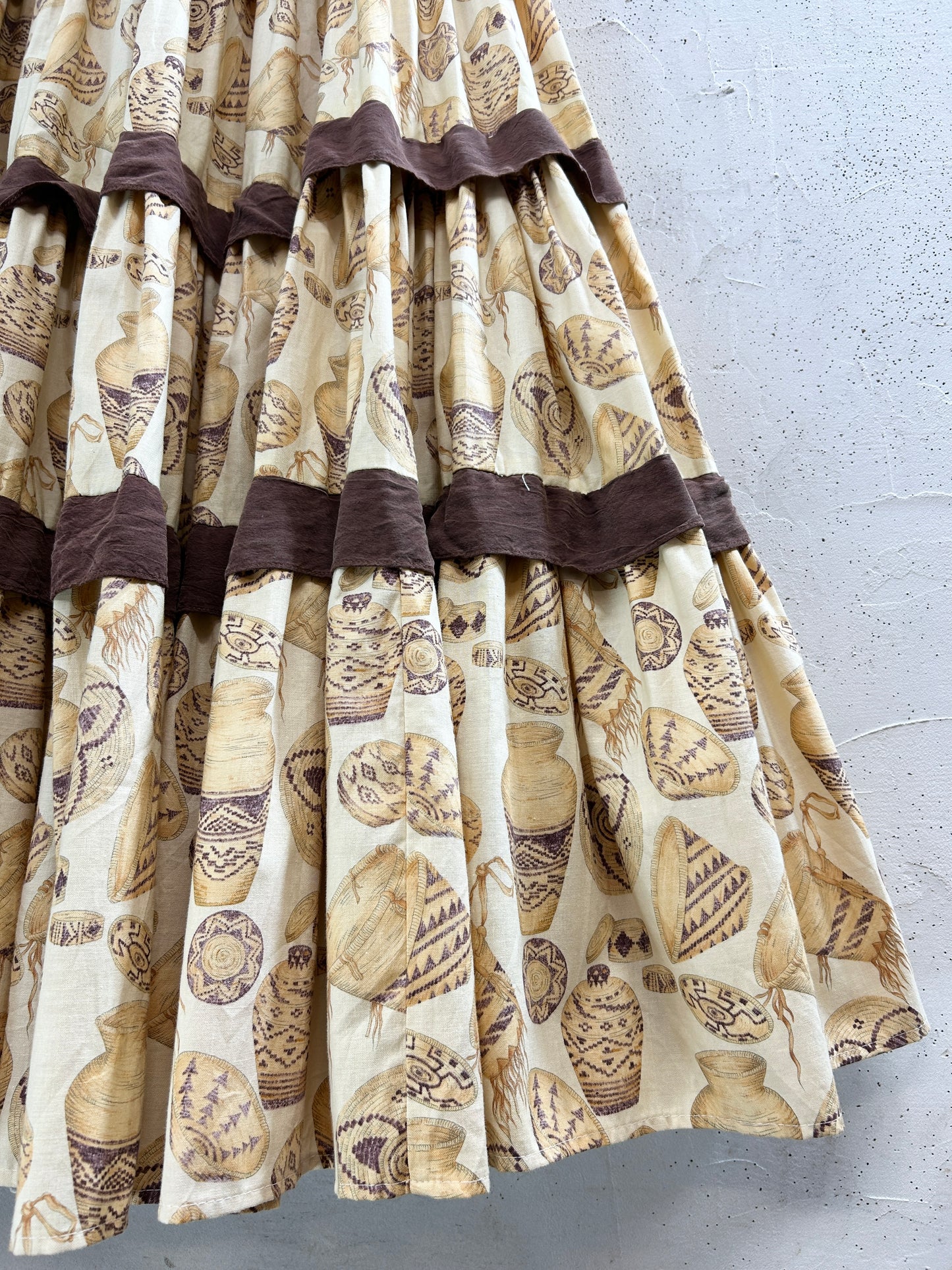 Vintage Tiered Skirt 〜LONGHORN〜 [G33281]