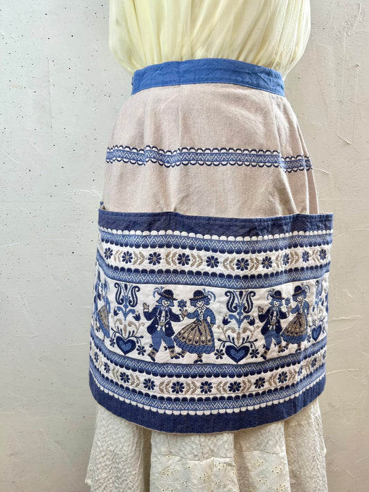 Vintage Tyrol Apron MADE IN AUSTRIA [G30715]