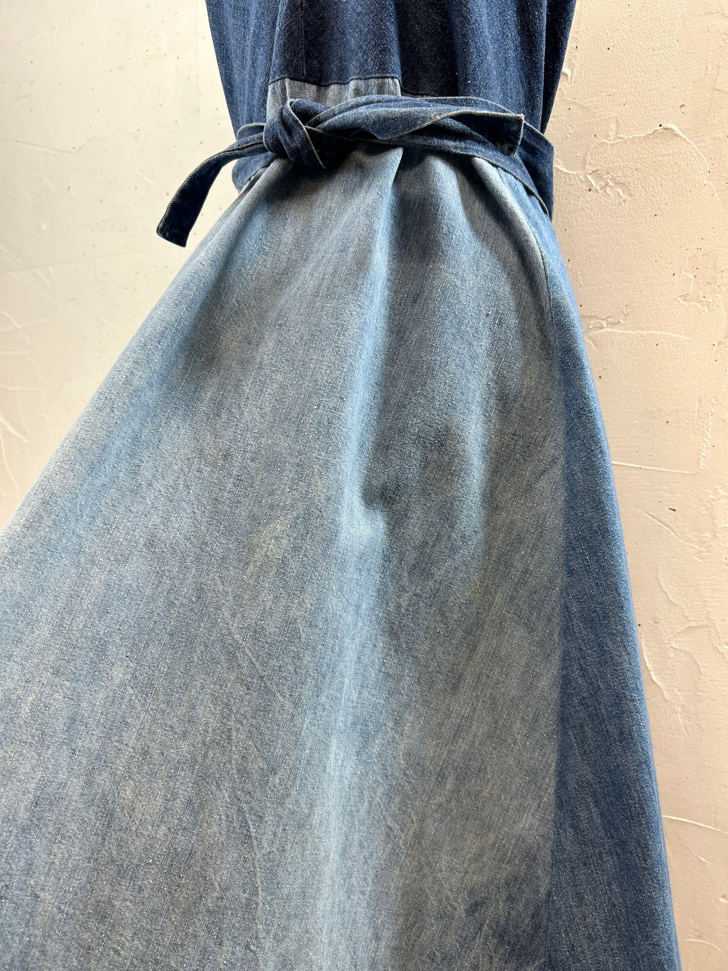 Vintage Dress '70s Denim [H30837]