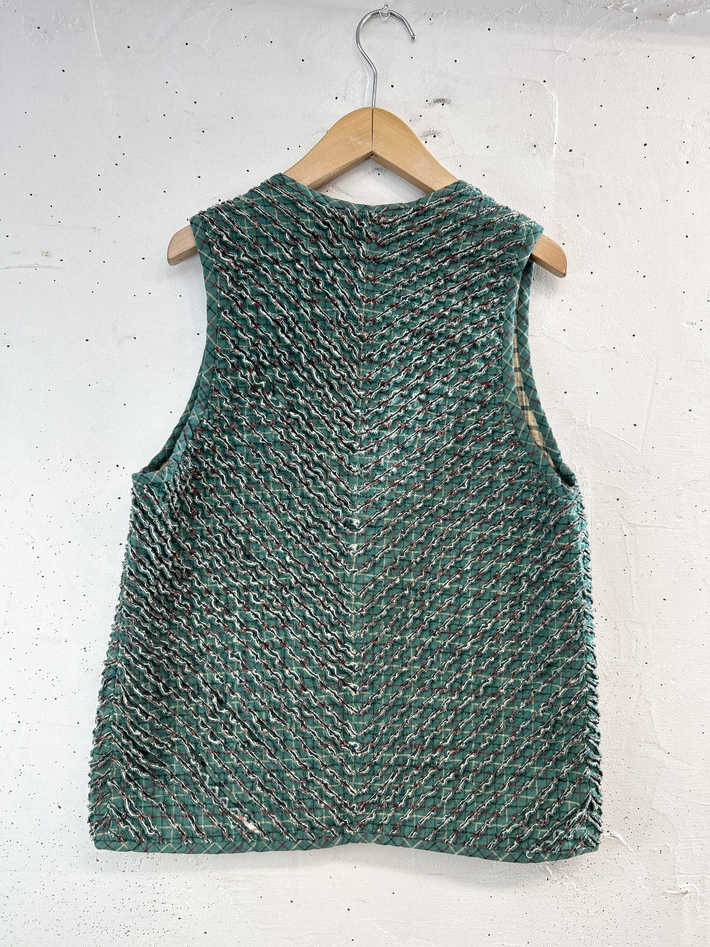 Vintage Slash Quilt Vest [C31812]