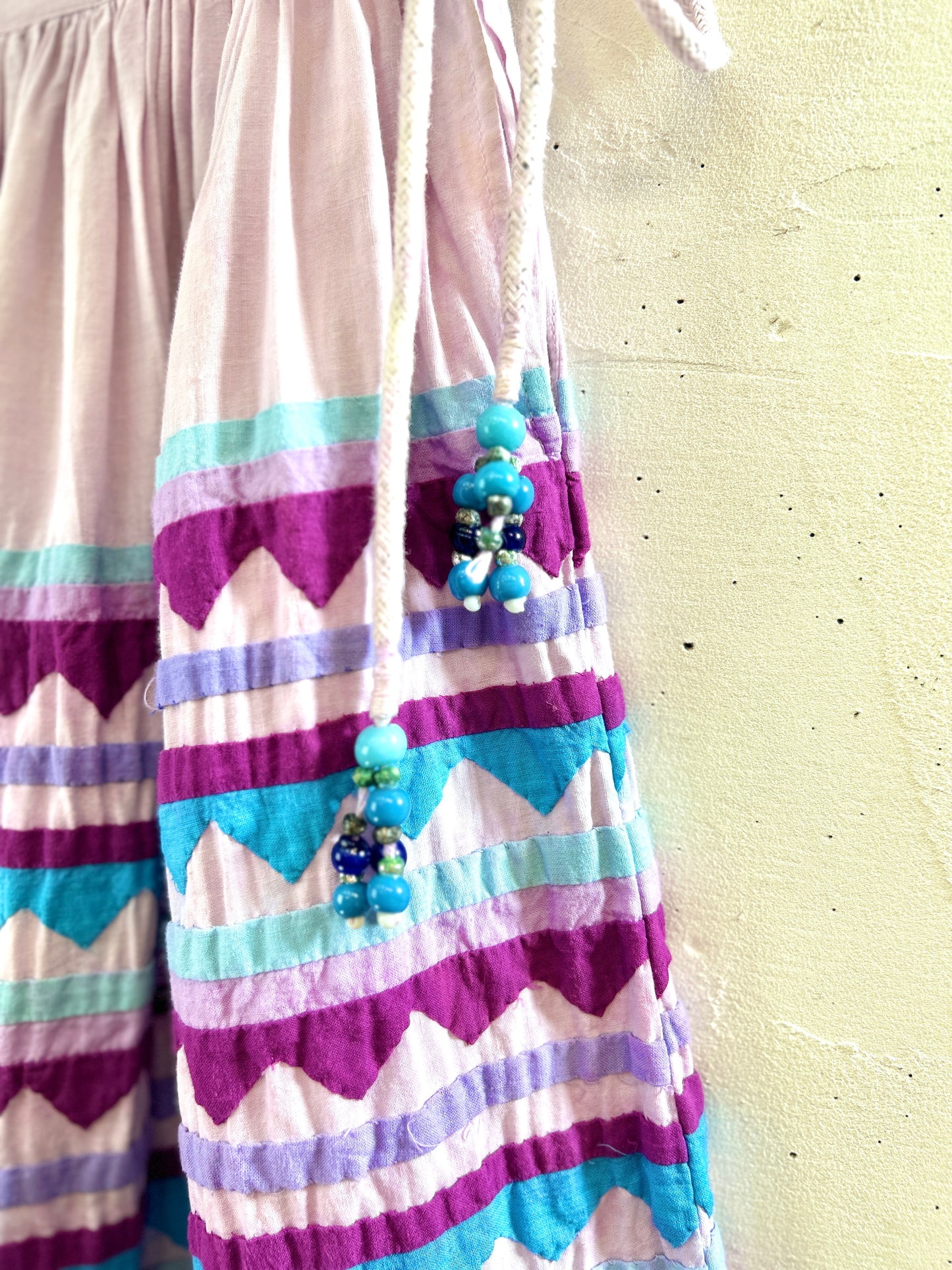 Vintage Cotton Patchwork Skirt MADE IN INDIA [H30813]