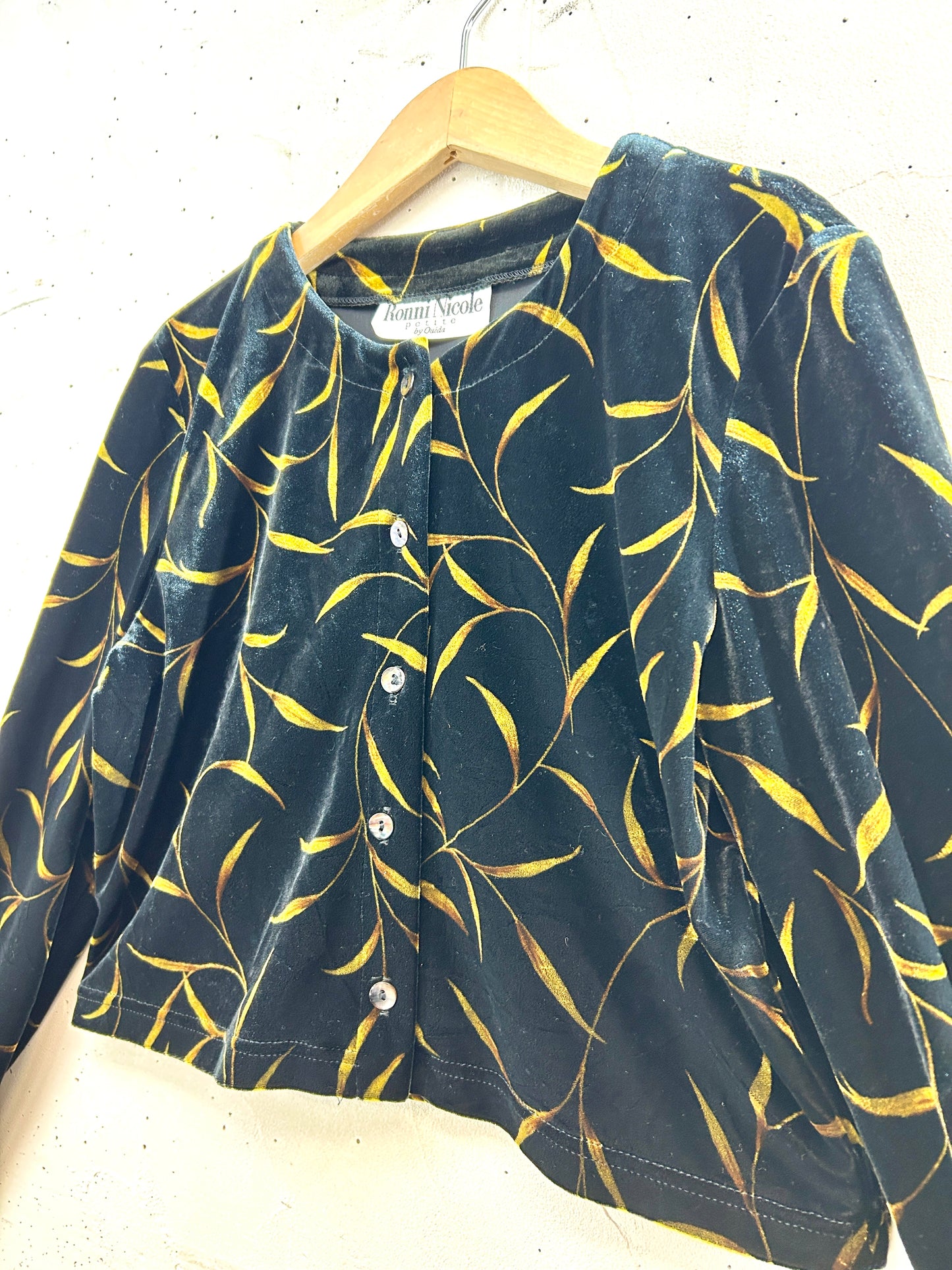 Vintage velours tops [K30927]