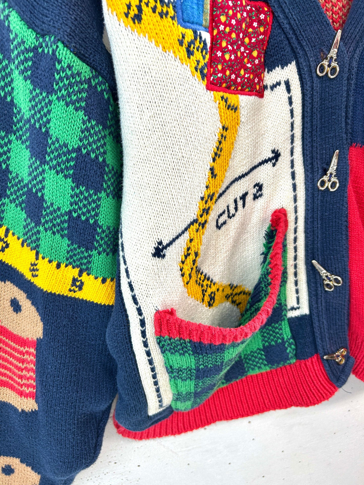 Vintage Knit Cardigan MADE IN USA [L31072]