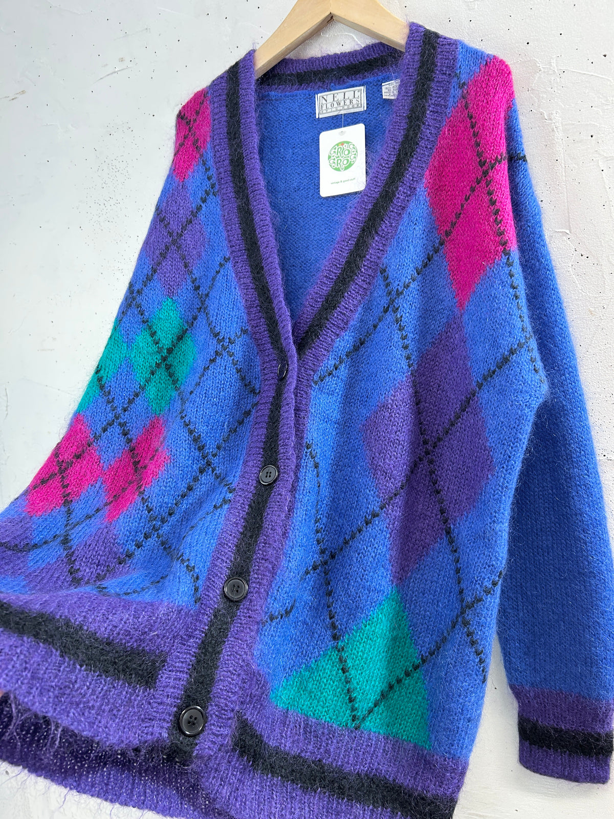 Vintage Mohair Knit Cardigan [J34106]