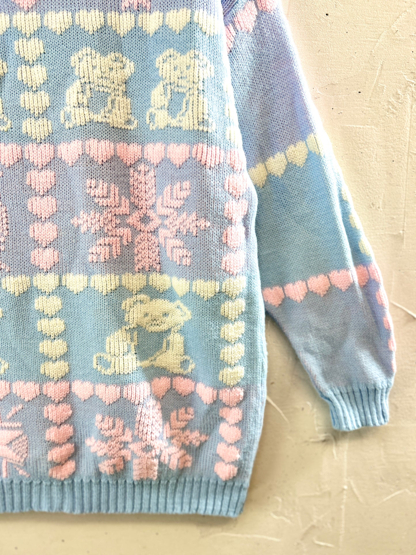 Vintage Fancy Knit Sweater 〜MADE IN USA〜 [K30790]