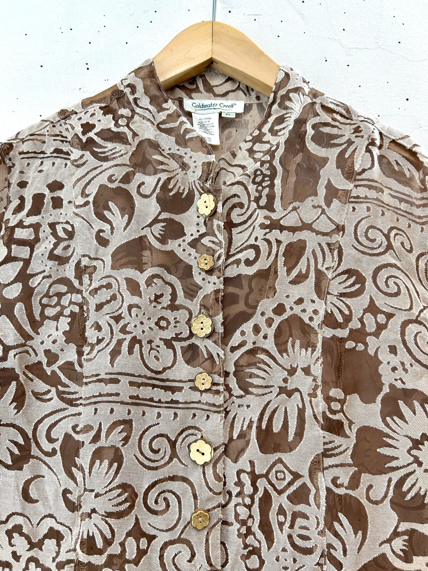 Vintage Sheer Shirt Jacket [D32208]