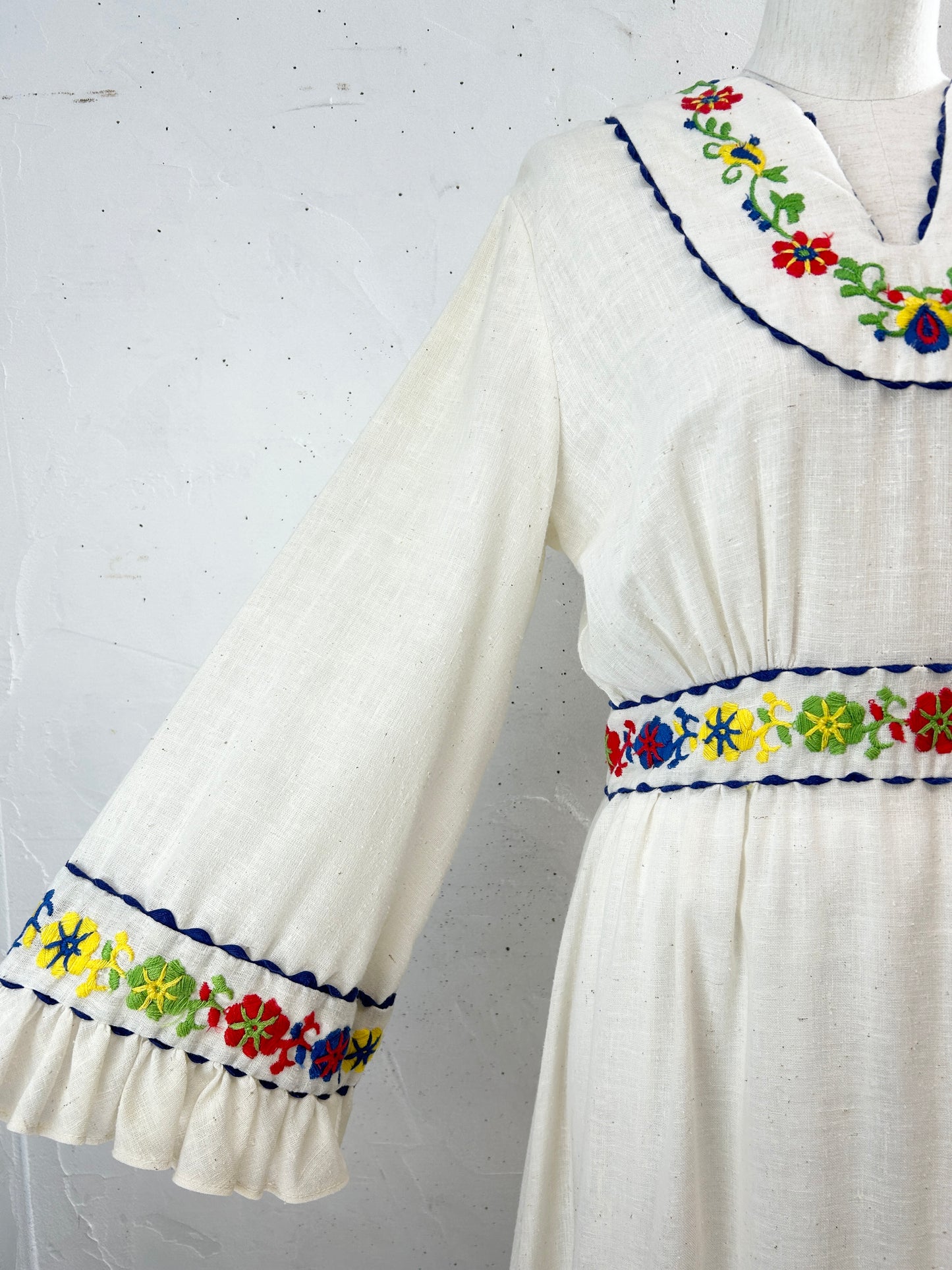 '70s Vintage Dress 〜Sears〜 [J30636]