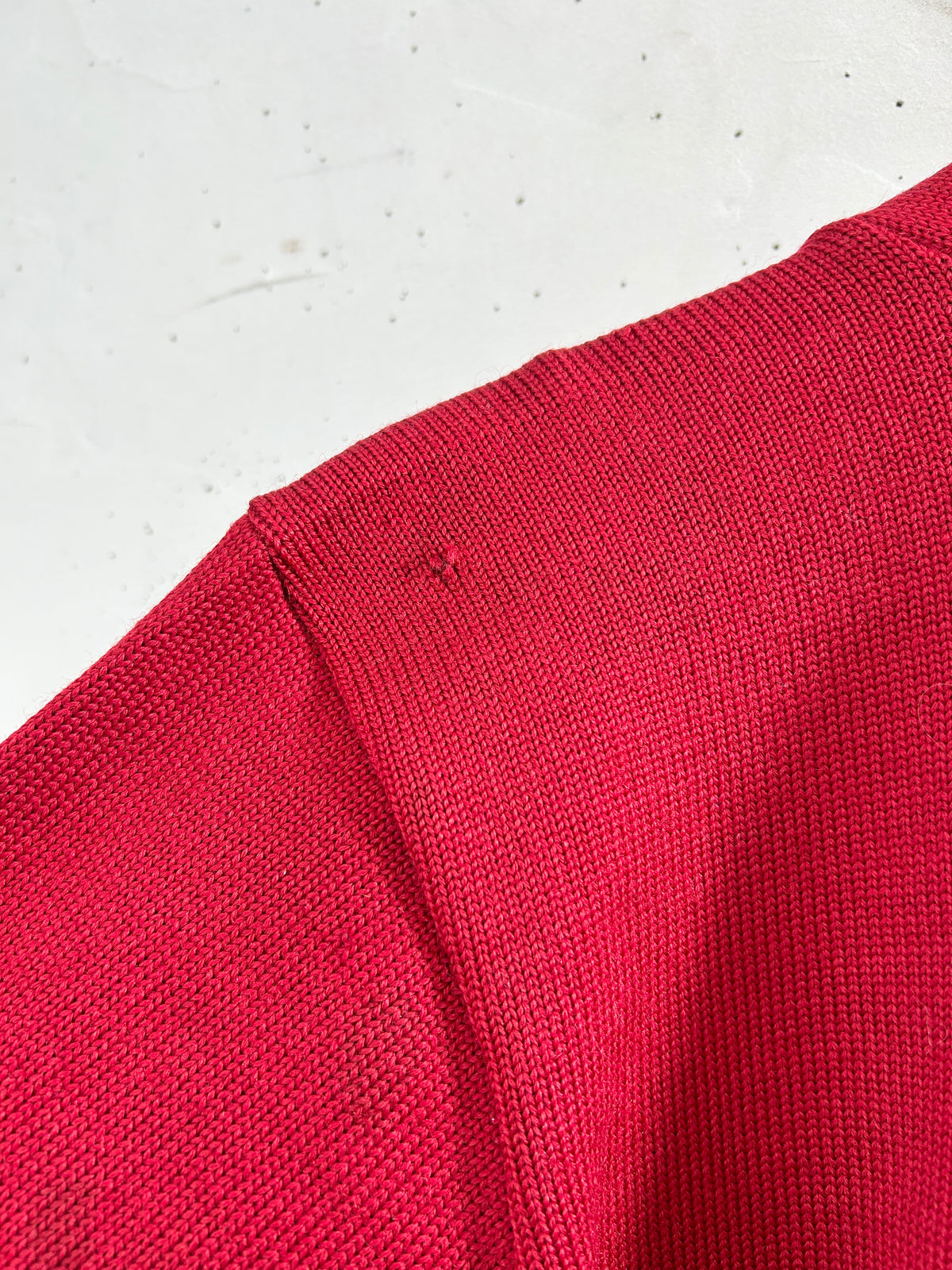 '60s Vintage Lettered Knit  Cardigan [I34043]