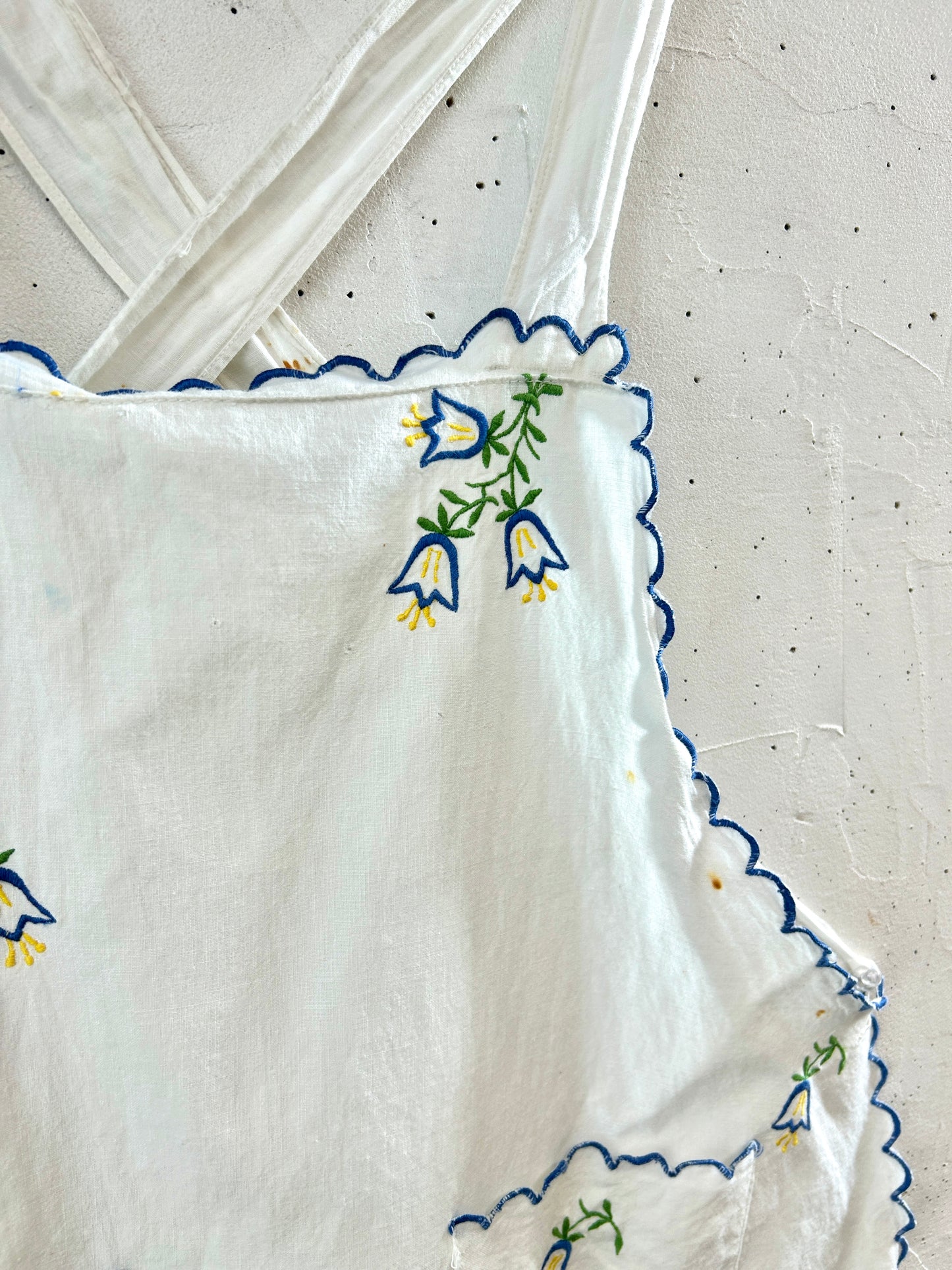 Vintage Embroidery Apron [F32683]