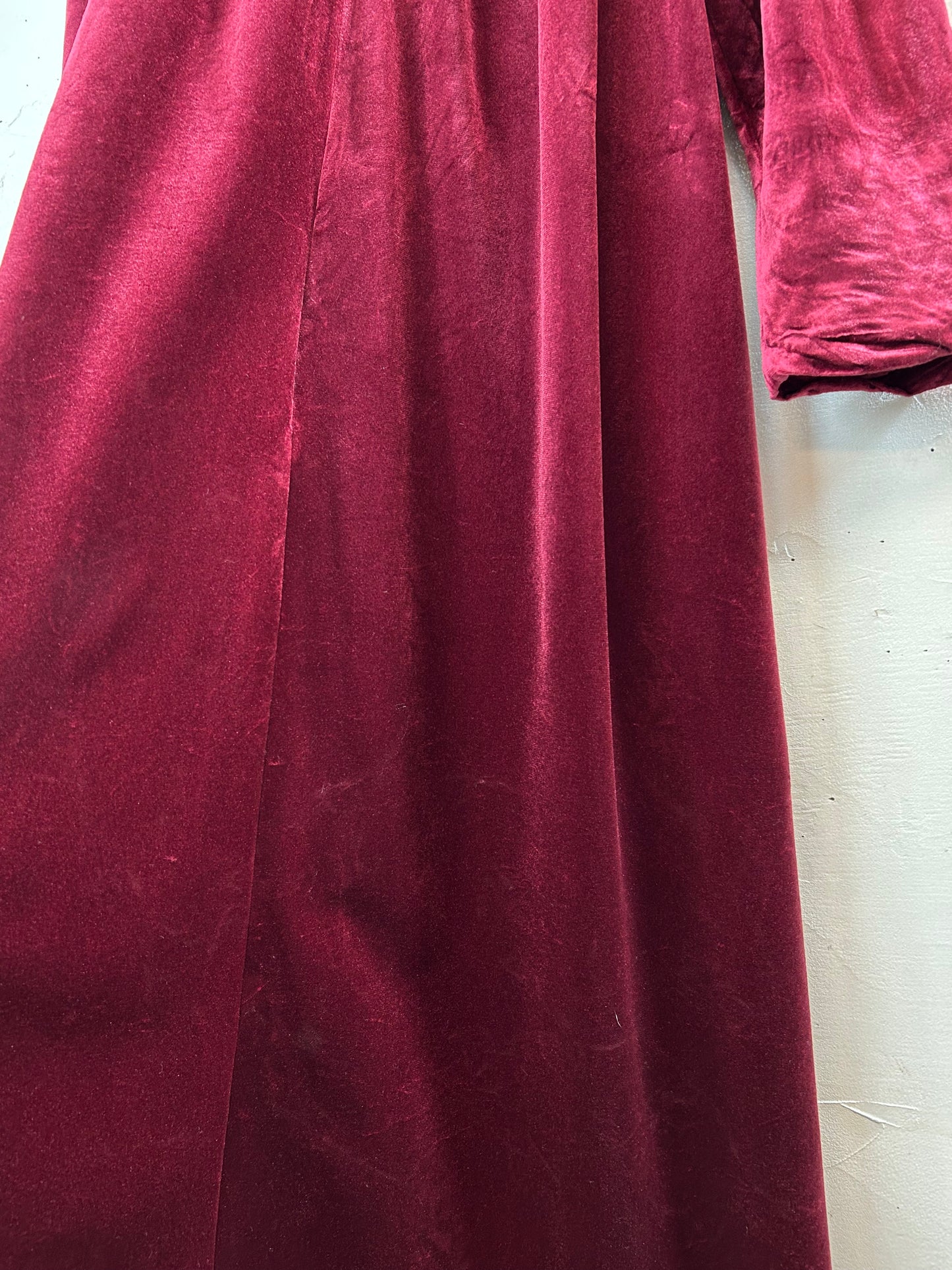 Vintage Velours Dress MADE IN USA [L29212]