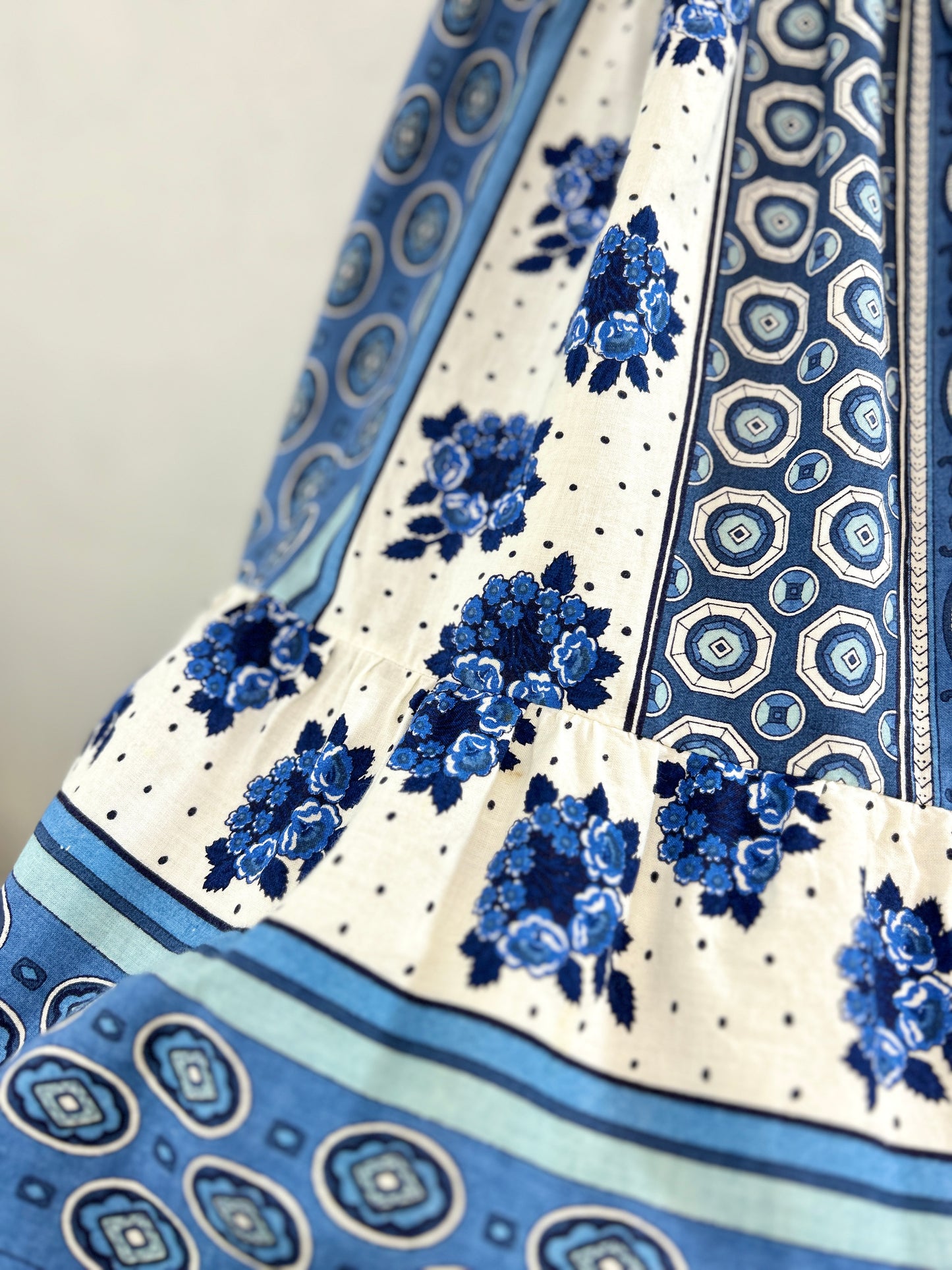 Vintage Tiered Skirt  MADE IN FRANCE [L31153]