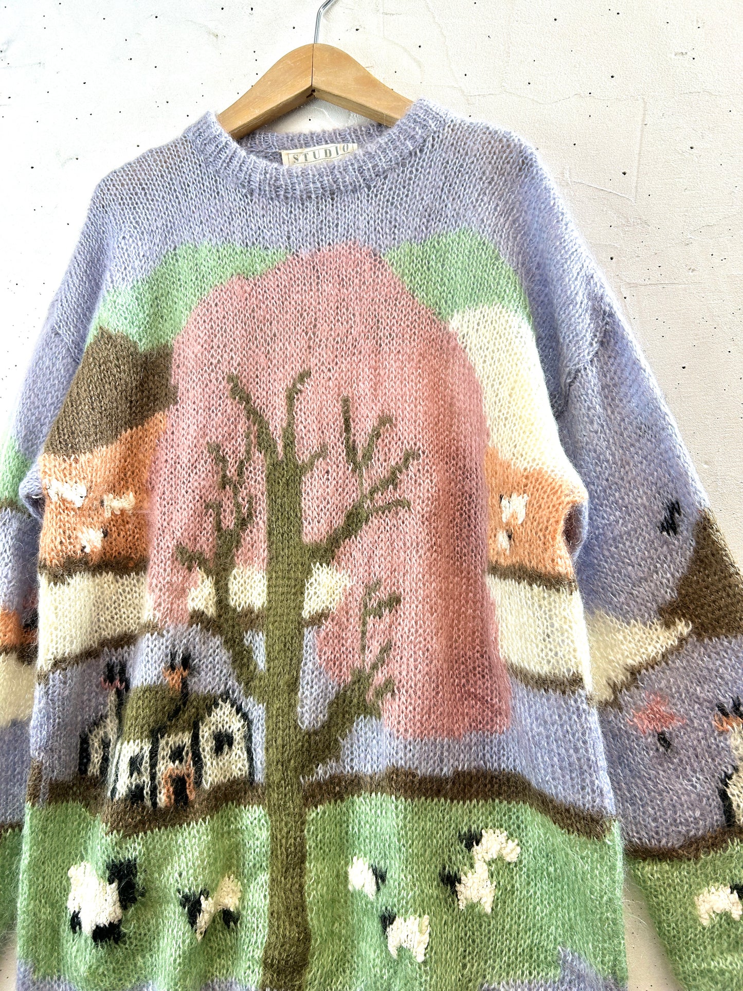 Vintage Mohair Knit Sweater [K30850]