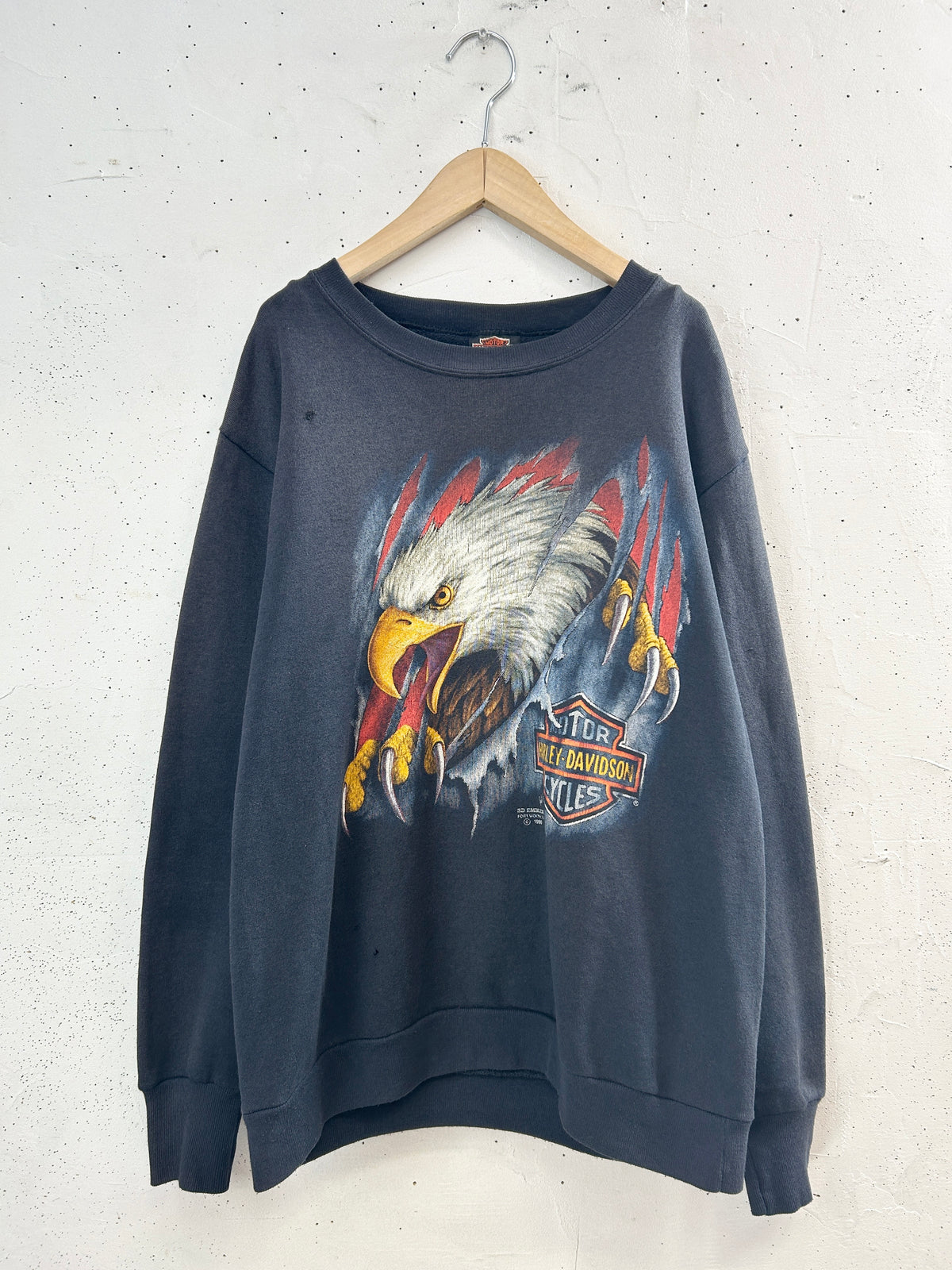 Vintage Sweat 〜3D EMBLEM Harley Davidson〜  [J34087]