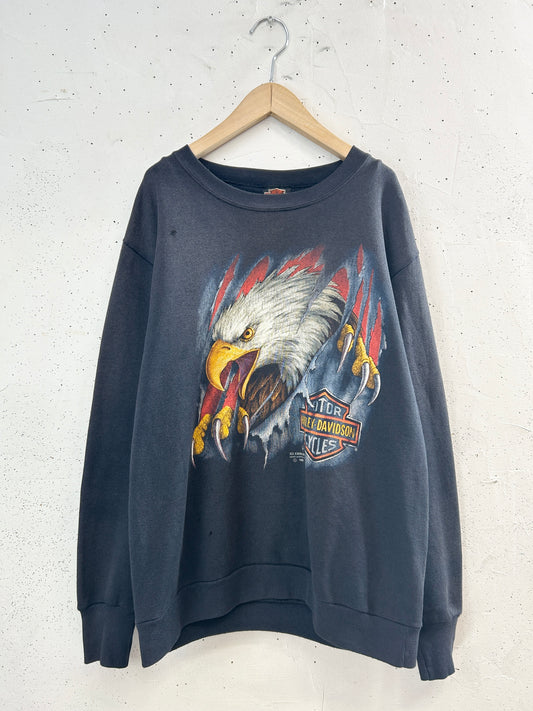 Vintage Sweat 〜3D EMBLEM Harley Davidson〜  [J34087]