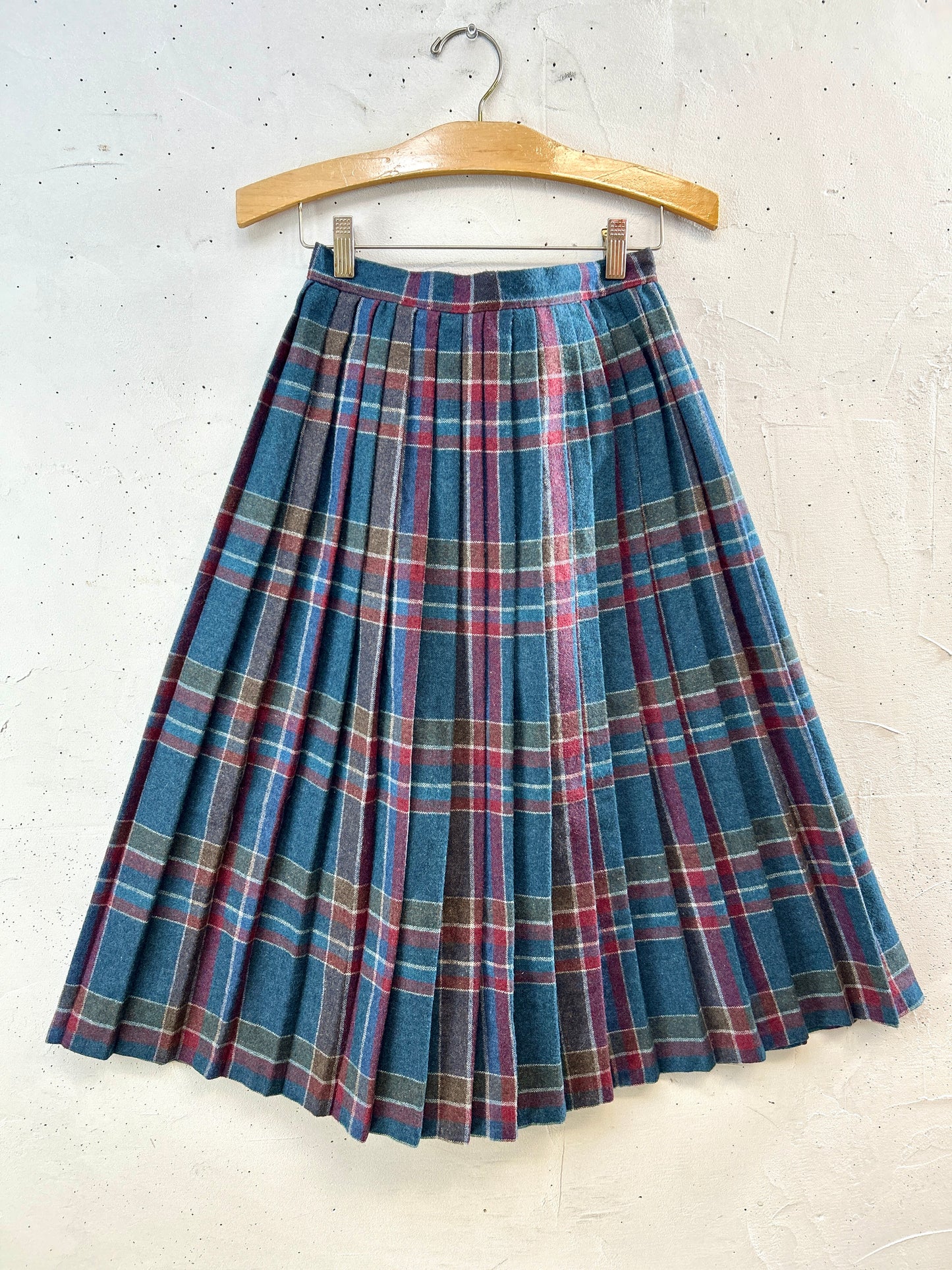Vintage Plaid Skirt [K30768]