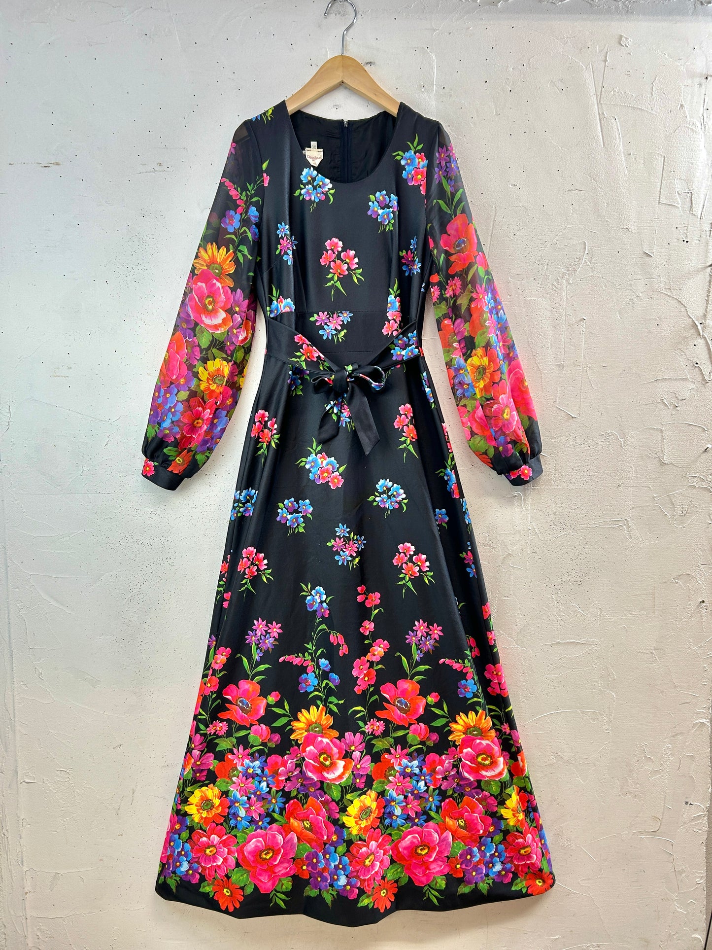 ’70s Vintage Flower Dress [H33674]