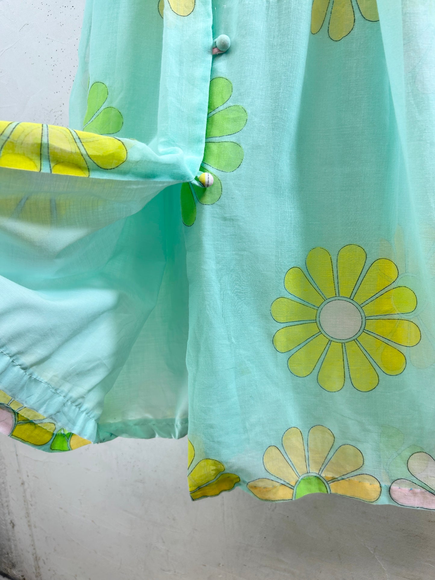 Vintage '70s Flower Dress [H30806]