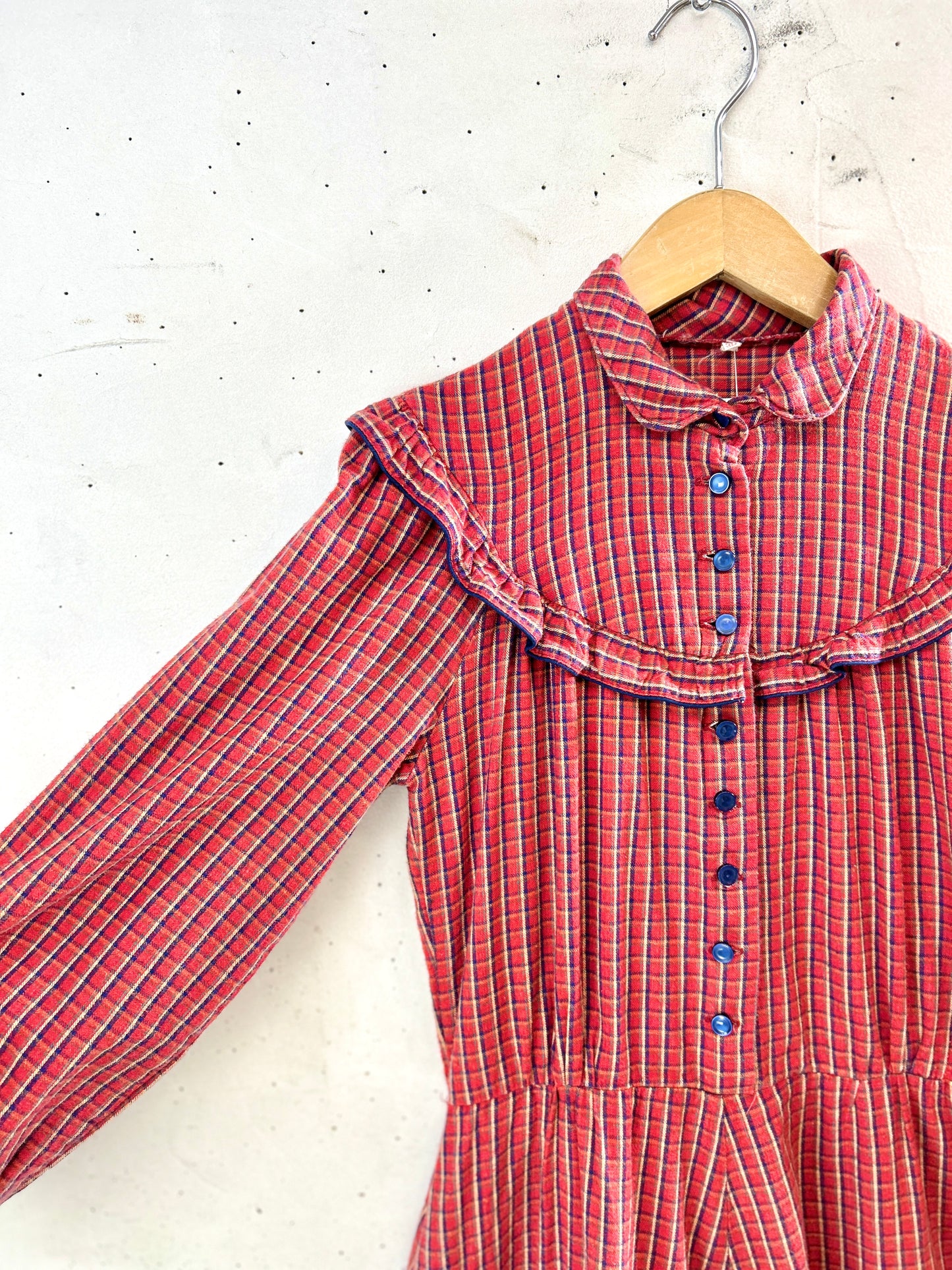 Vintage Flannel Dress [J30613]