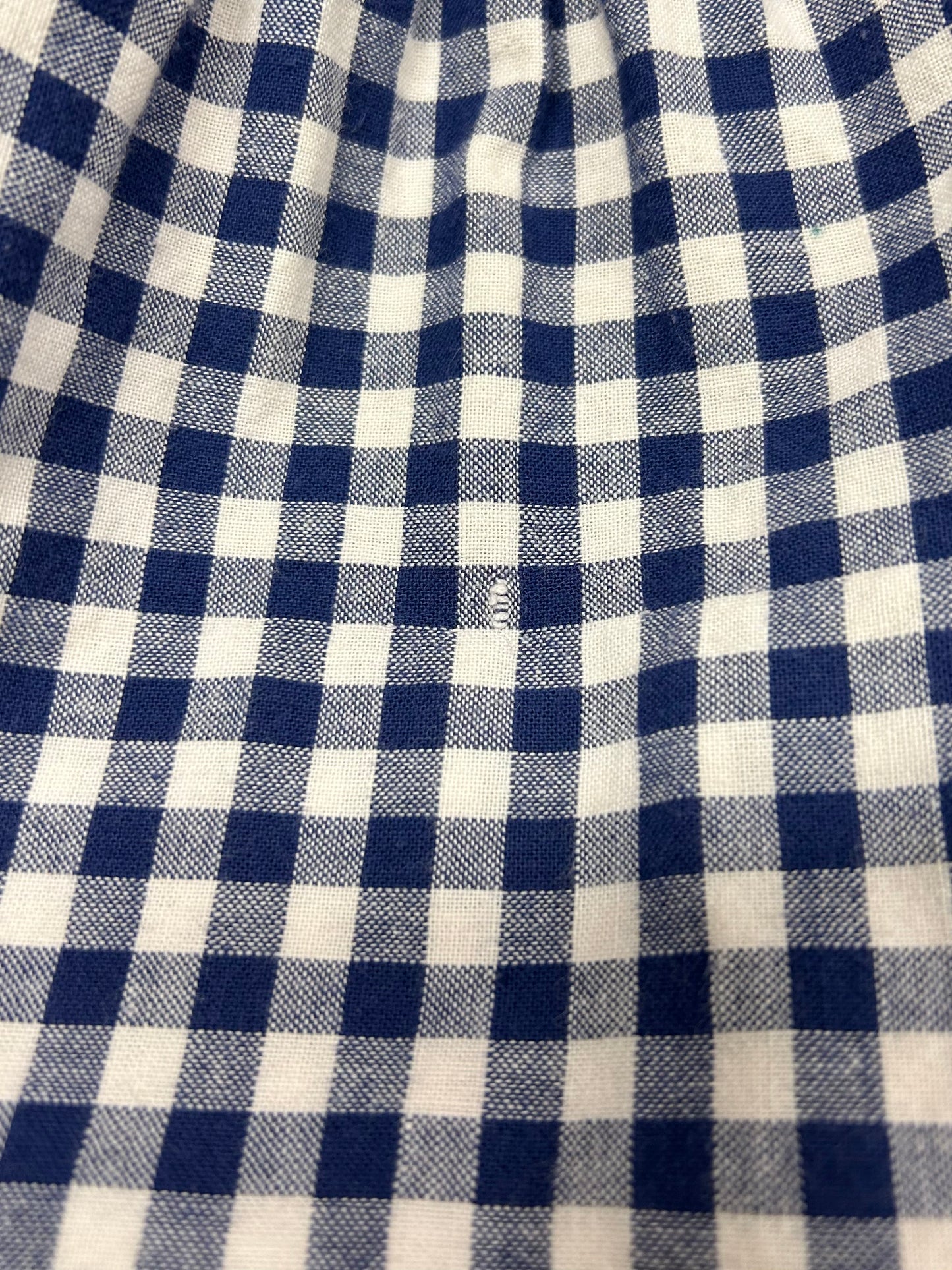 Vintage Gingham Plaid Skirt  MADE IN FRANCE [G30708]