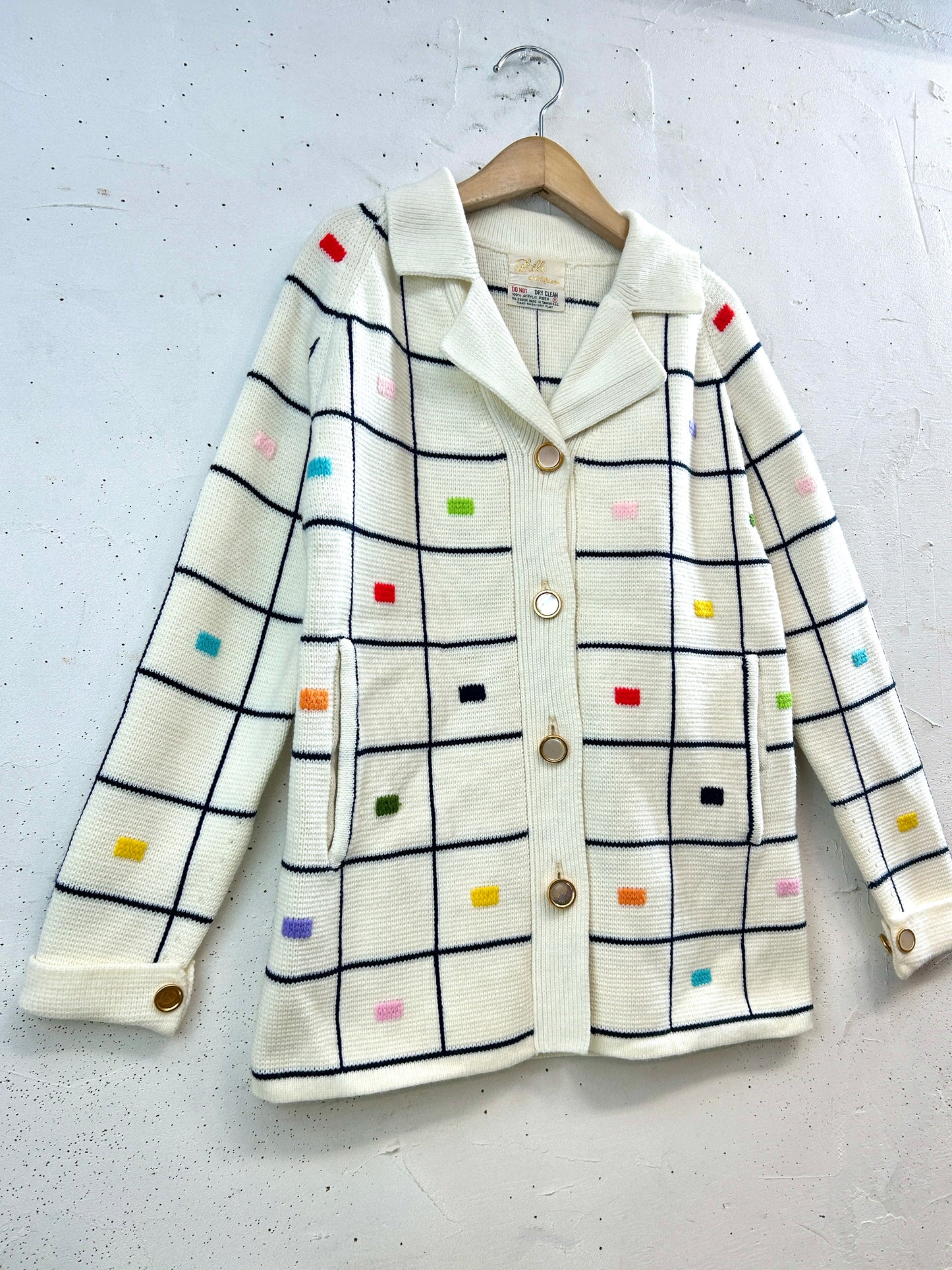 '60s Vintage Knit Cardigan [A31374]