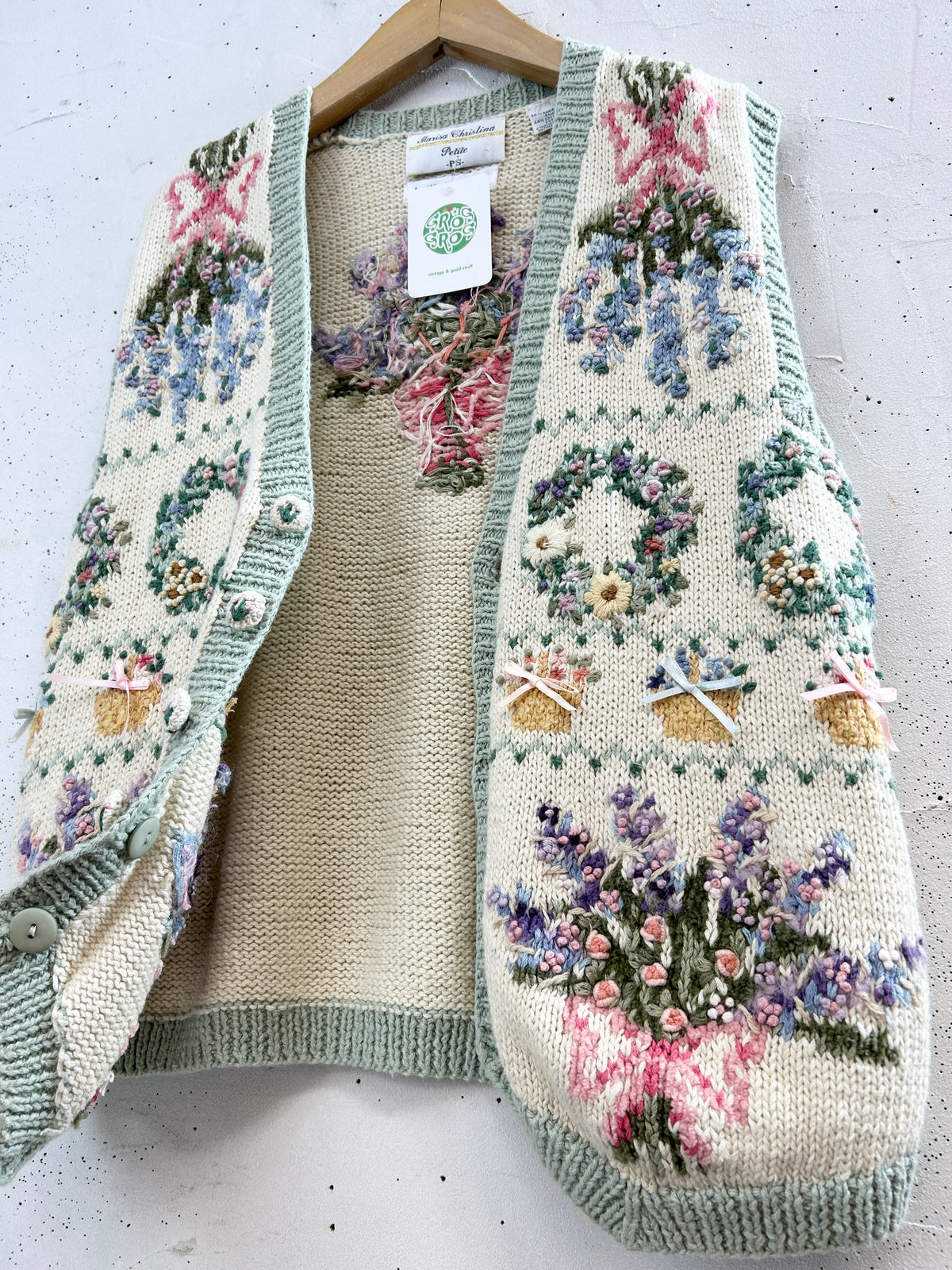 Vintage Knit Vest  [I33853]