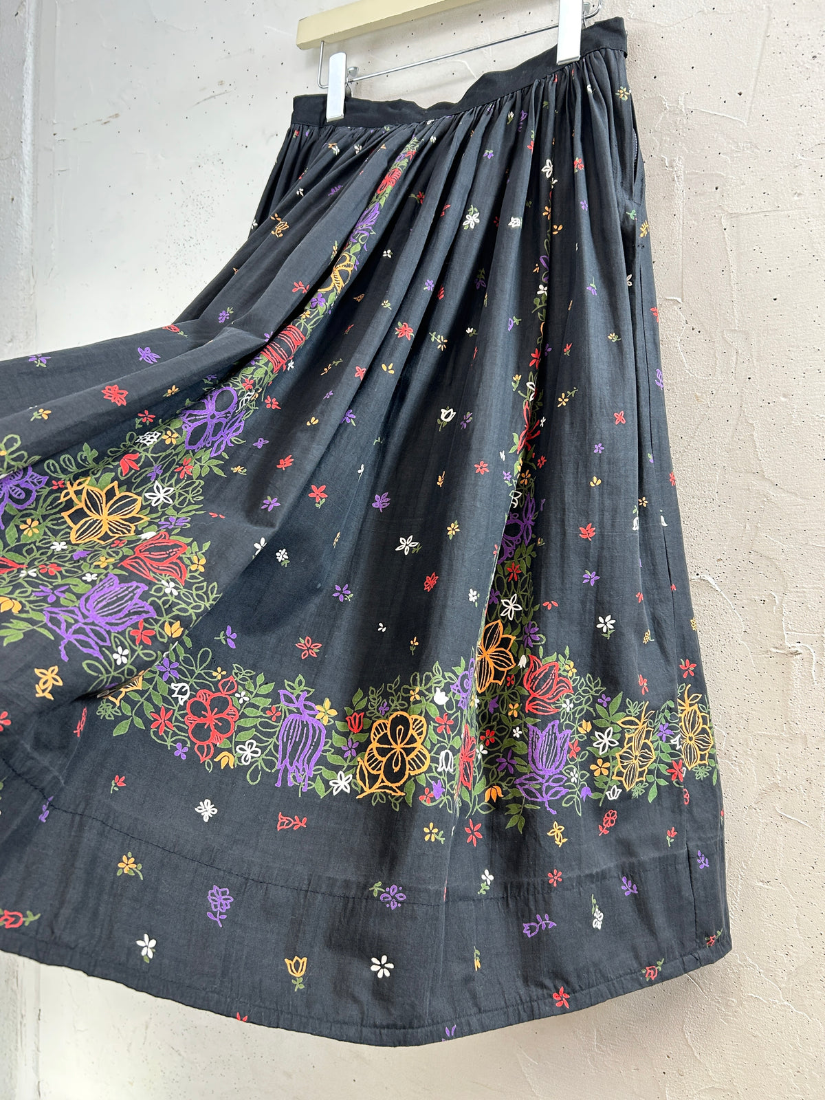 '50s Vintage End Pattern Skirt [J34111]