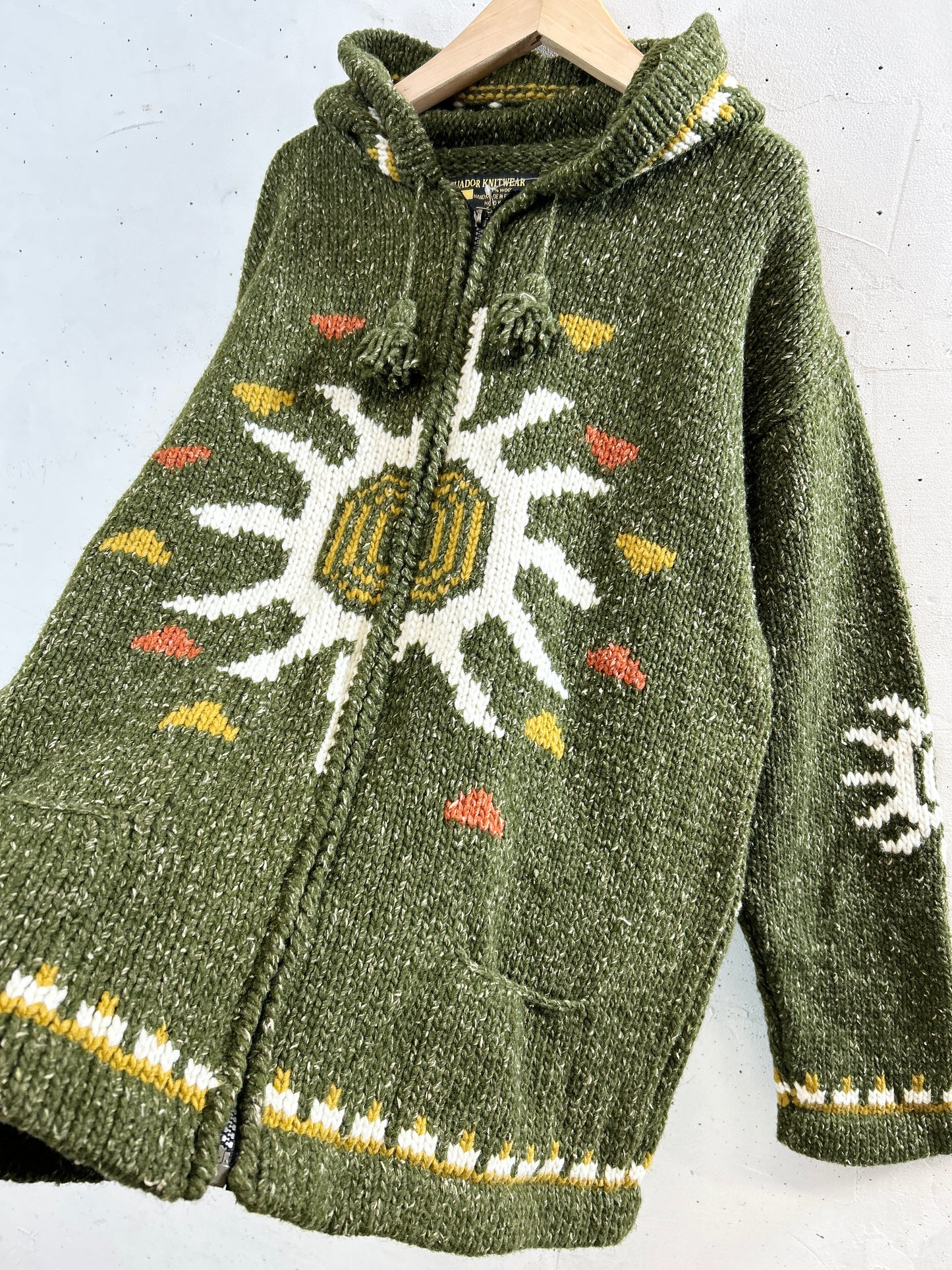 Vintage Hand Knit Made in ECUADOR [K30902]