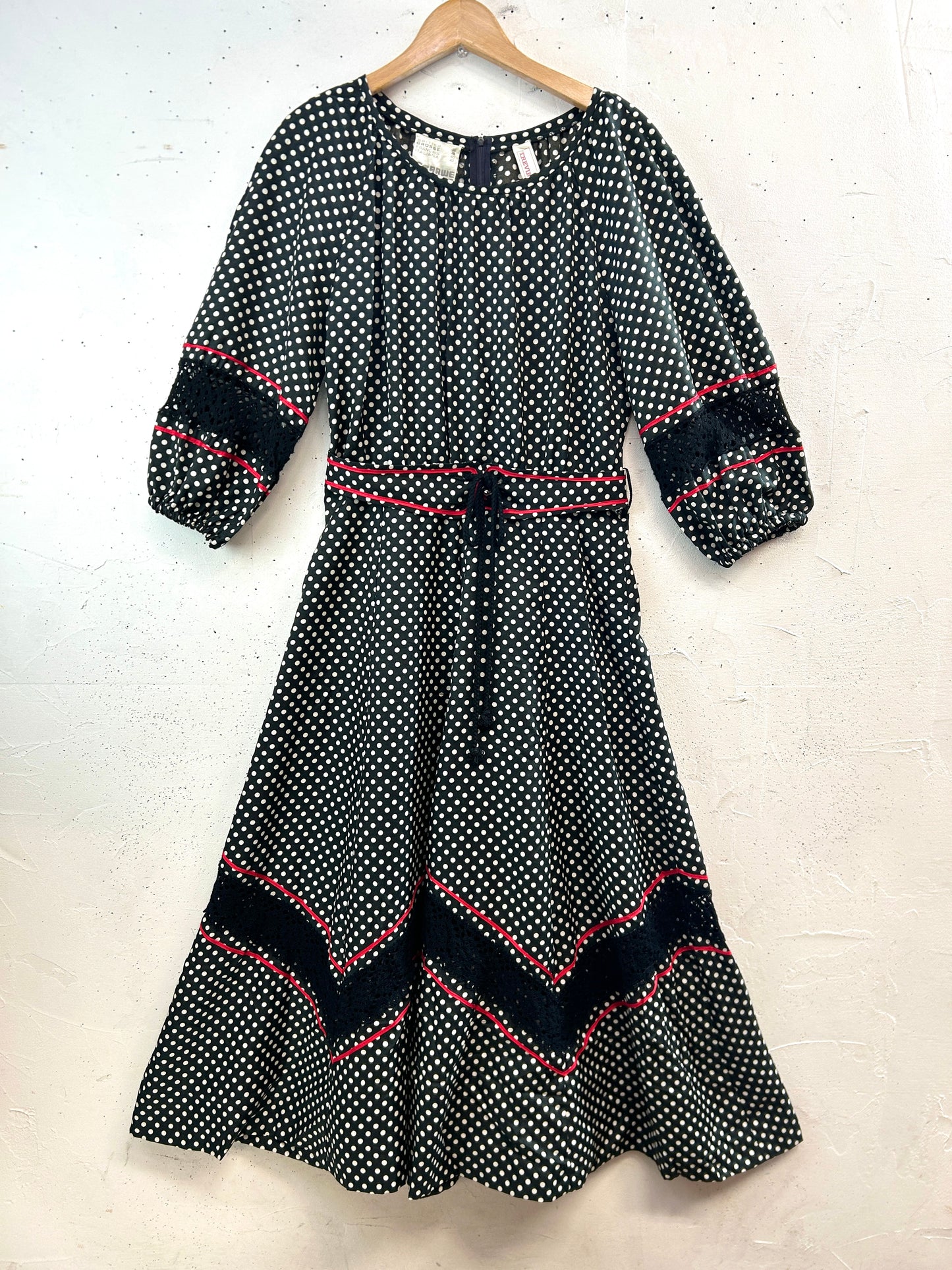 Vintage Dot Pattern Dress [C31970]