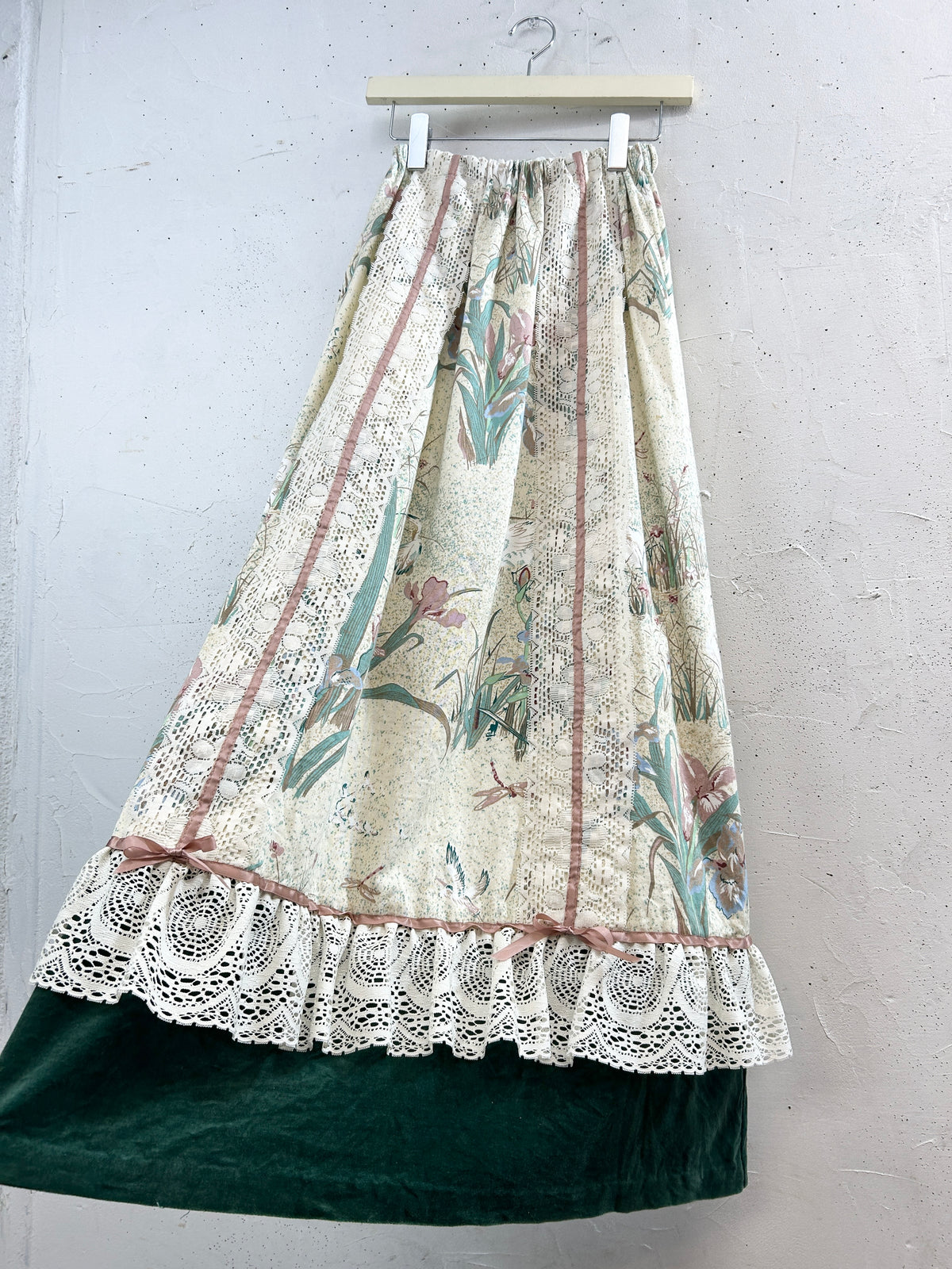 '70s Vintage Patchwork Skirt [I33832]