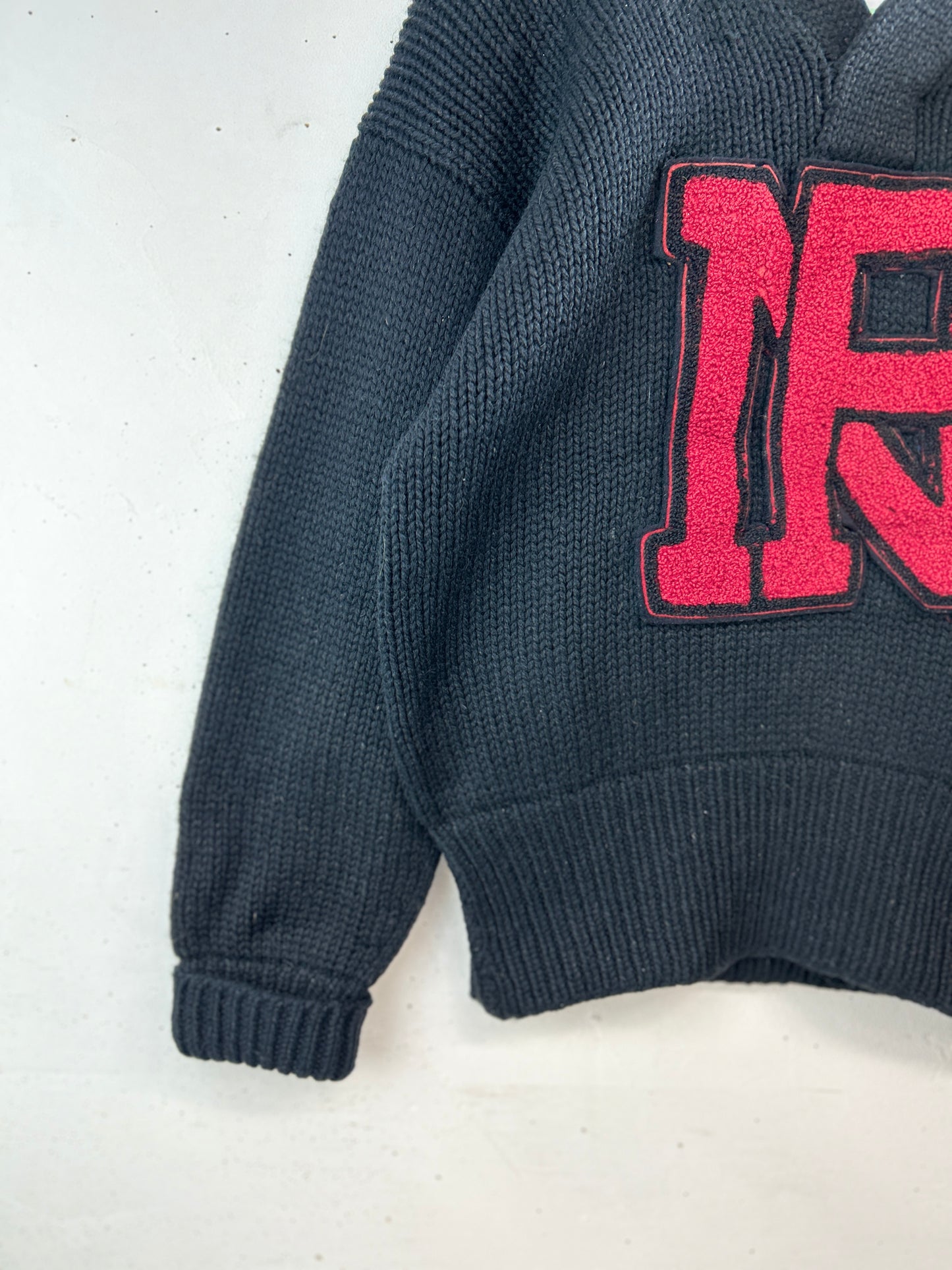 '50sVintage Lettered Knit Sweater[A31357]